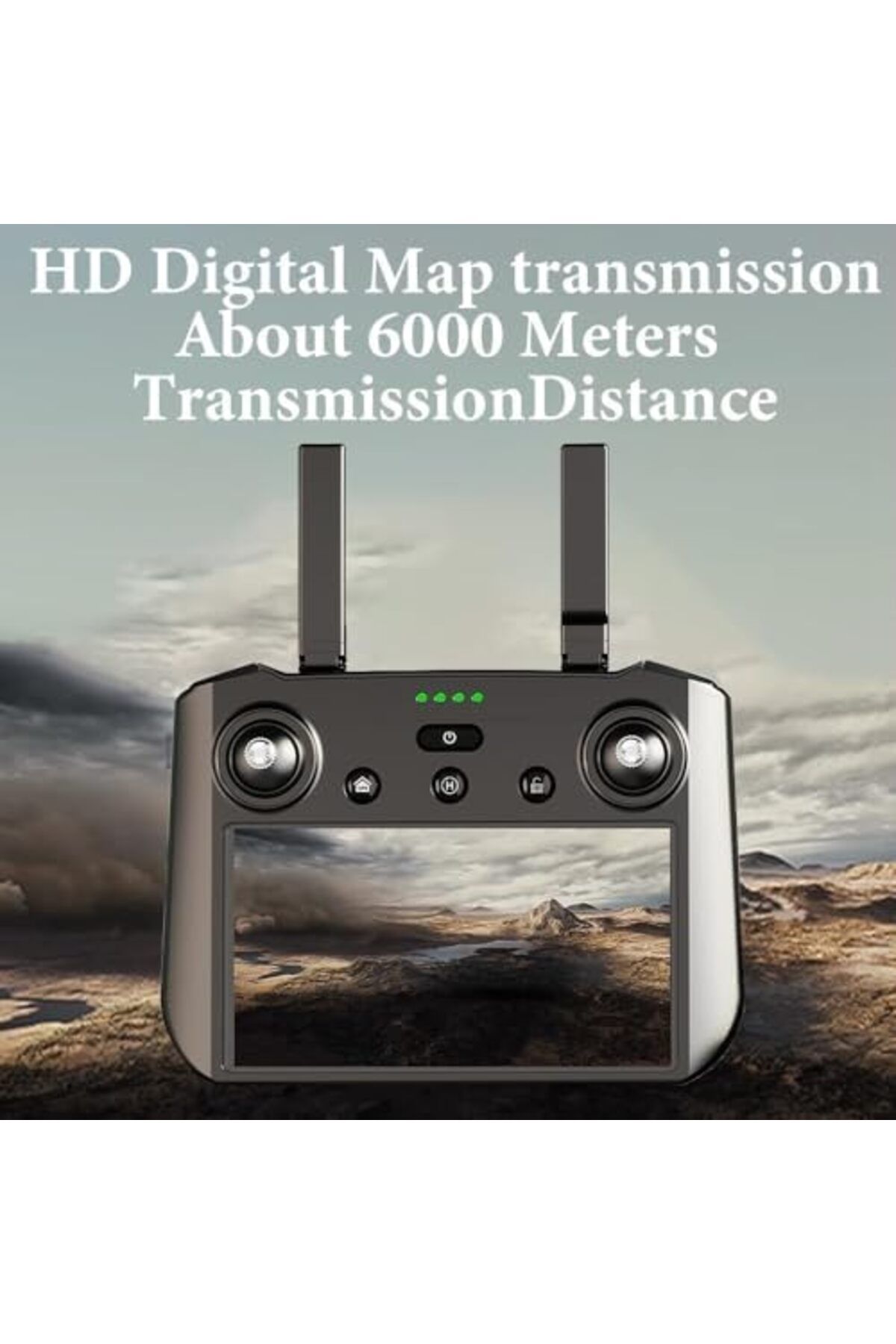 TEEGGI-Teeggi KF104 MAX2 drone with 4K camera for adults, remote control with screen, control distance 6 km, 5