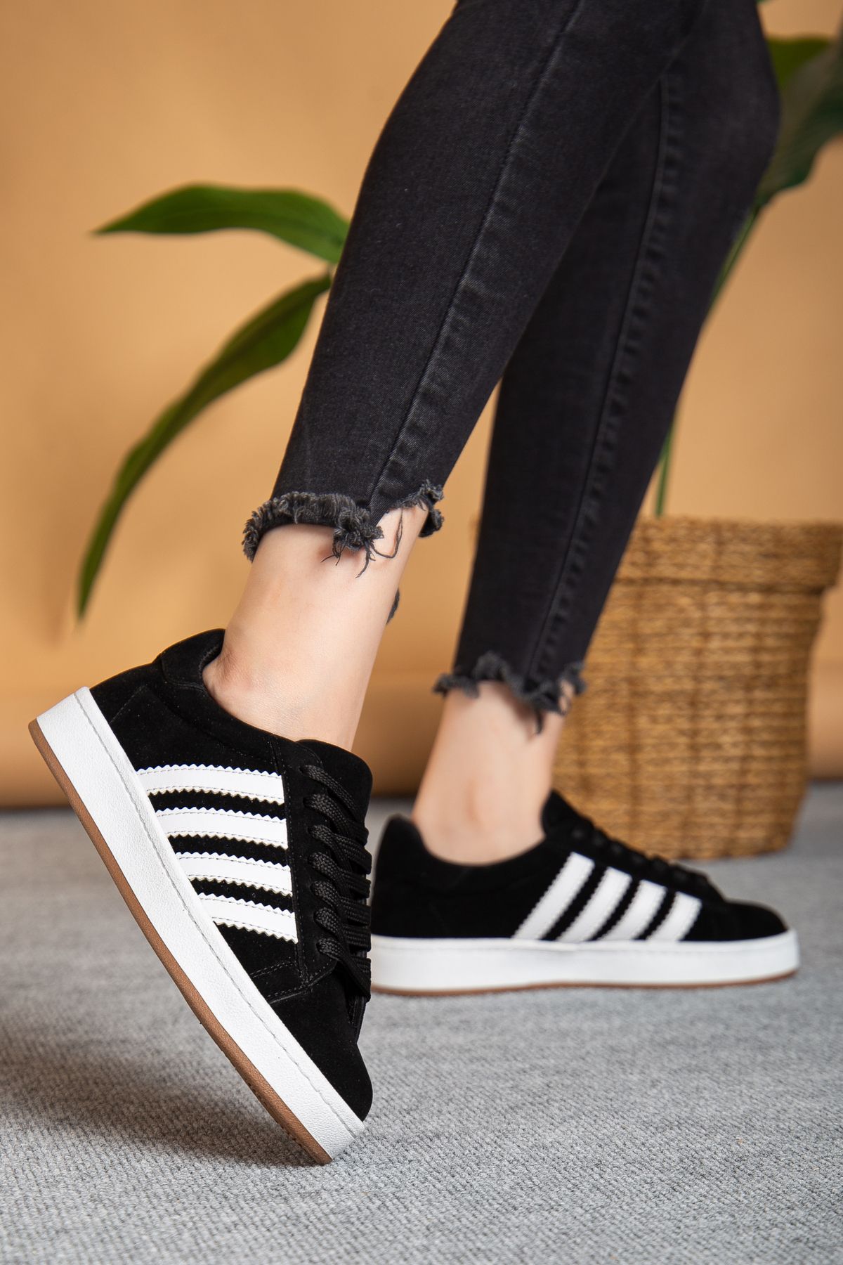 MY GROSS SHOES Kadın Ortopedik Günlük Garantili Bağcıklı Yürüyüş Sneaker Spor Ayakkabı