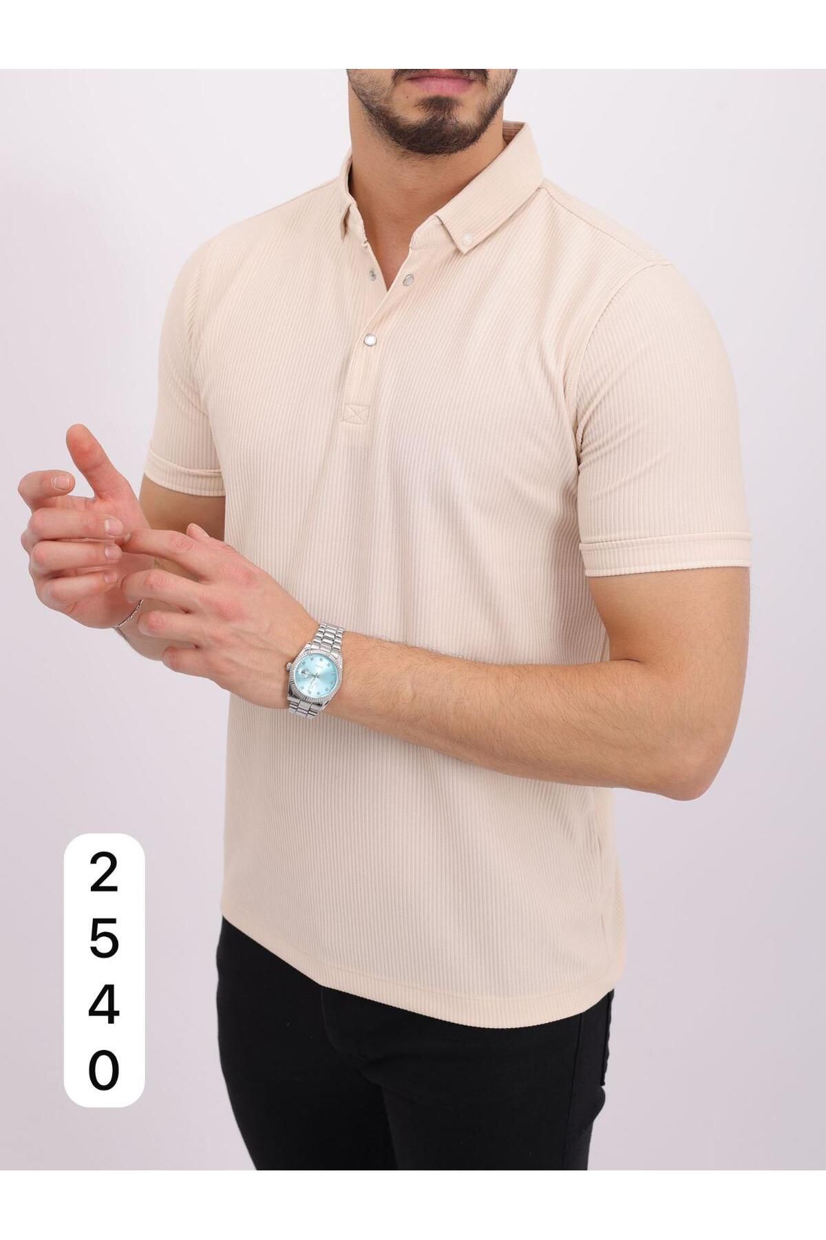 BEYAZTOPTAN %100 KALİTELİ TROY OTTOBAN YAKALI BOY KISA KOL T-SHIRT