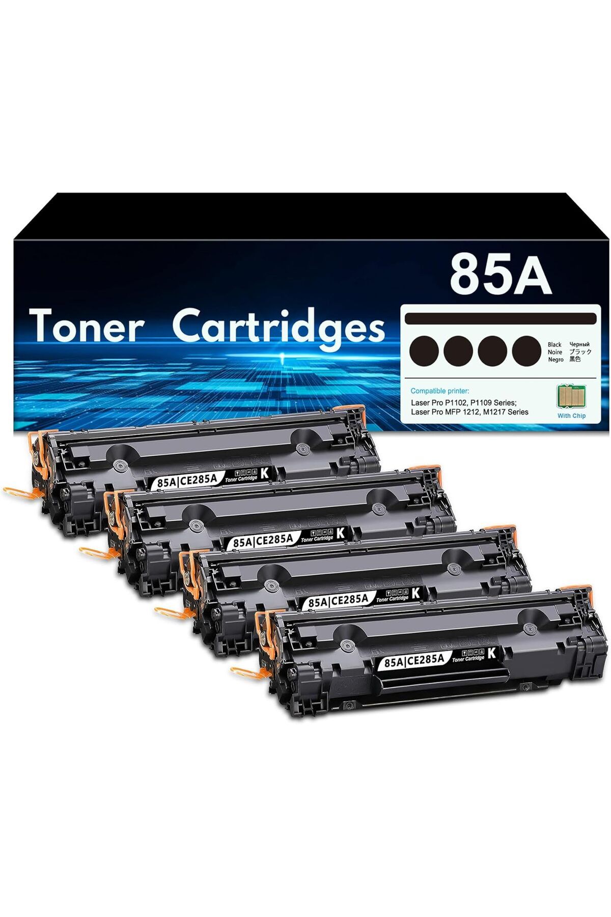 HP *YA-DE BİLİŞİM*85A Toner Cartridge Laser Pro P1102w P1102 P1109W M1217nfw M1212 M1212nf M1217 MFP
