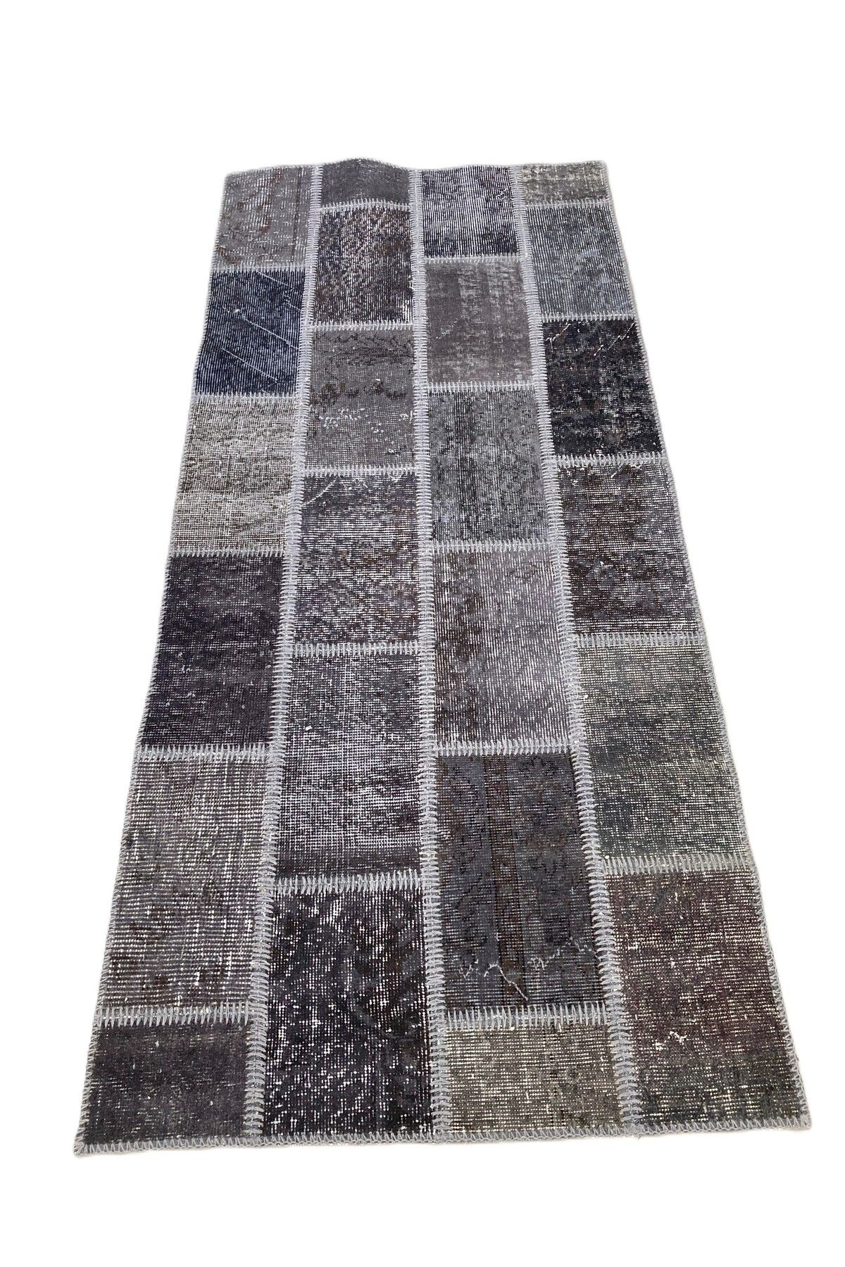 1001Rugs Patchwork El Halı 90 x 300