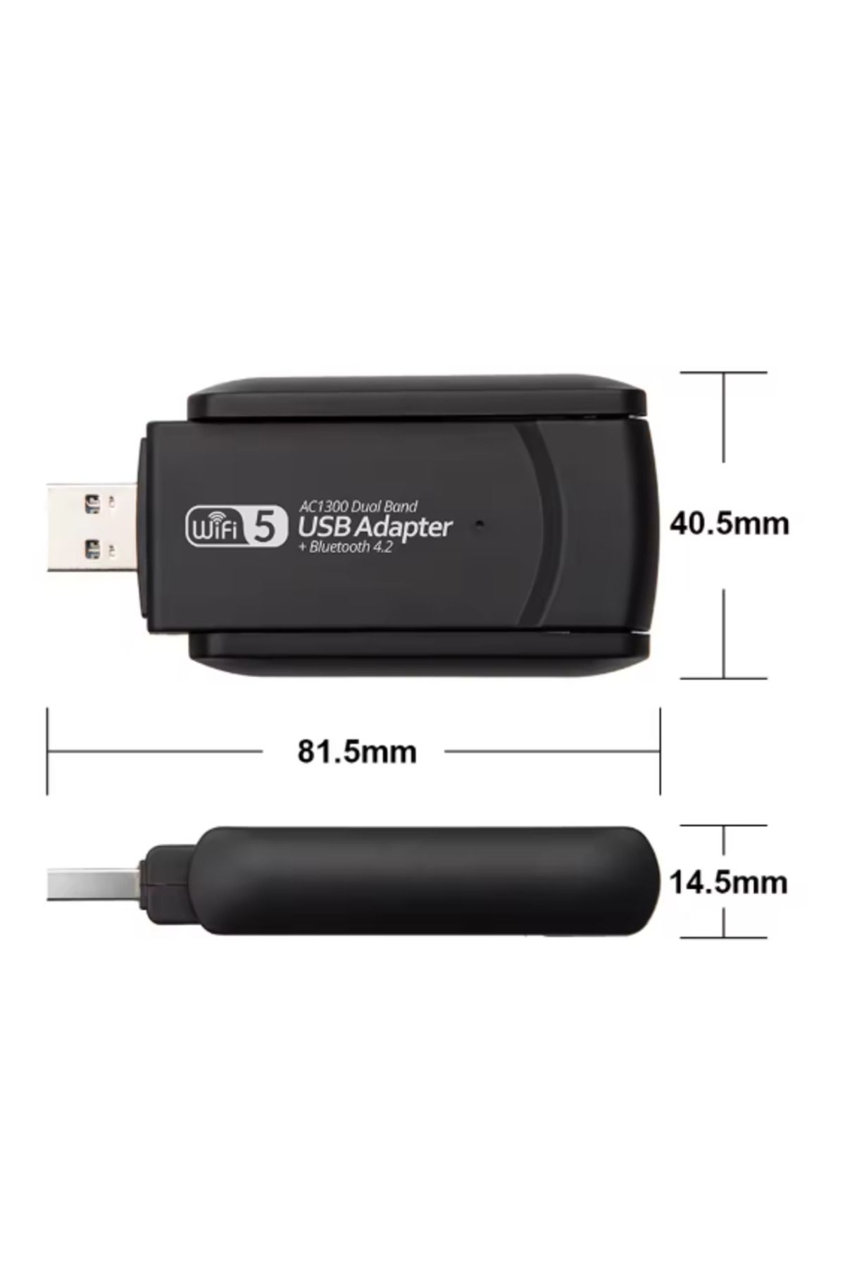 Arduino-1300 Mbps Dual Band USB 3.0 Adapter Wireless Wifi Receiver 2.4Ghz 5Ghz + Bluetooth 4.2 8