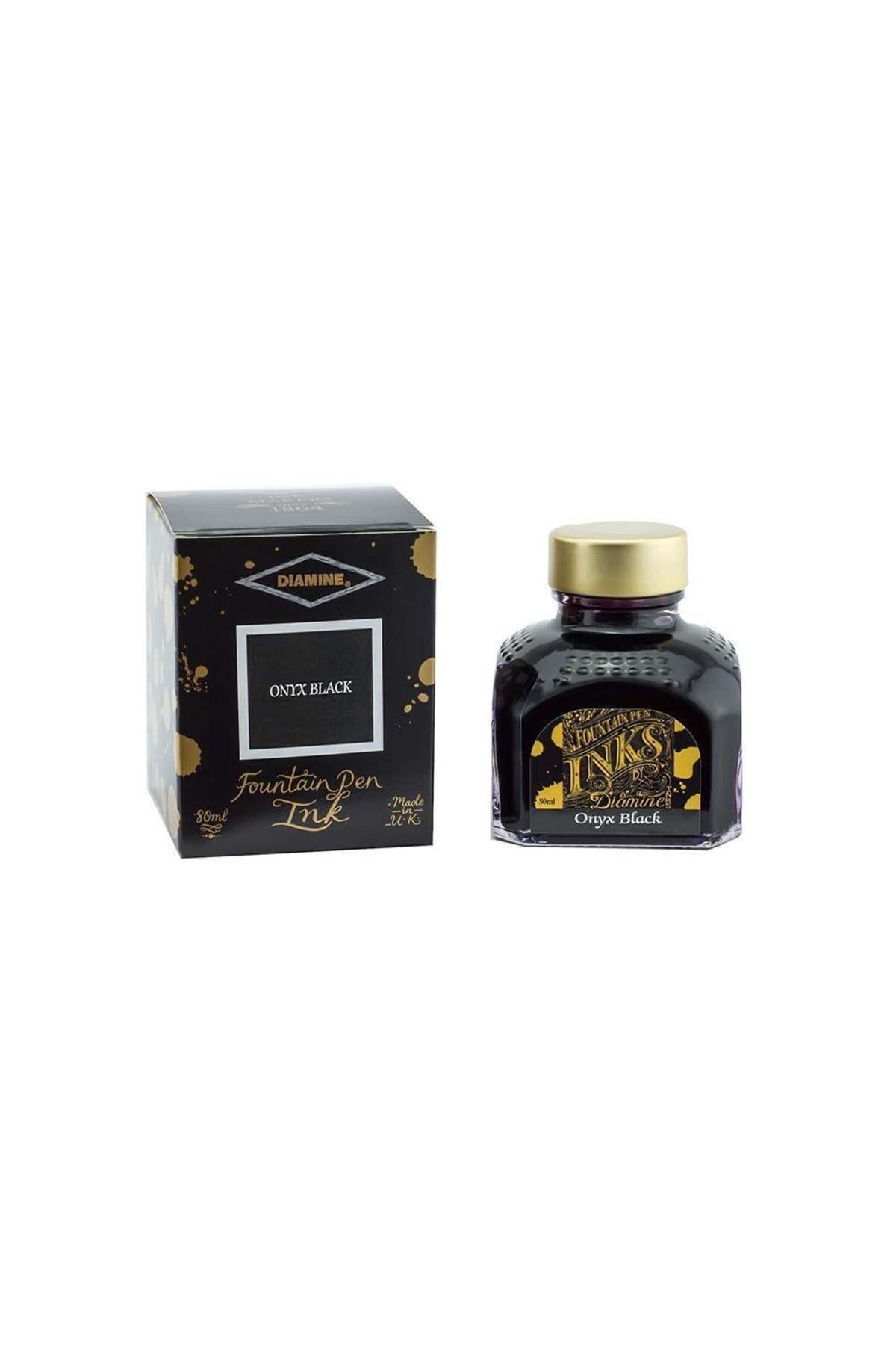 Diamine Revnalı Dolmakalem Mürekkebi Onyx Black 80 ml