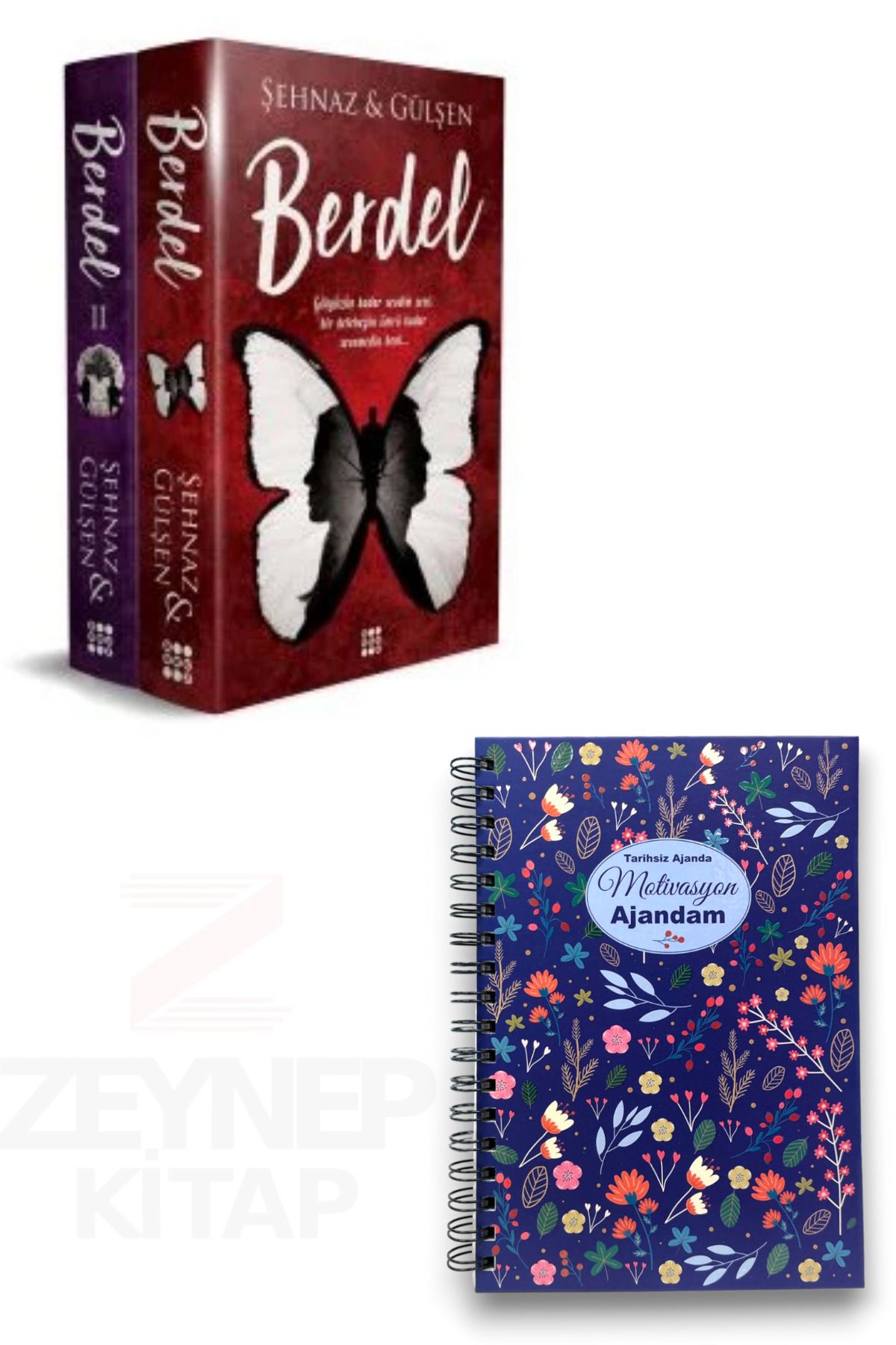 Dokuz Yayınları Berdel 2 Kitap Set(CİLTLİ)Motivasyon Ajandam Tarihsiz Ajanda Hediye