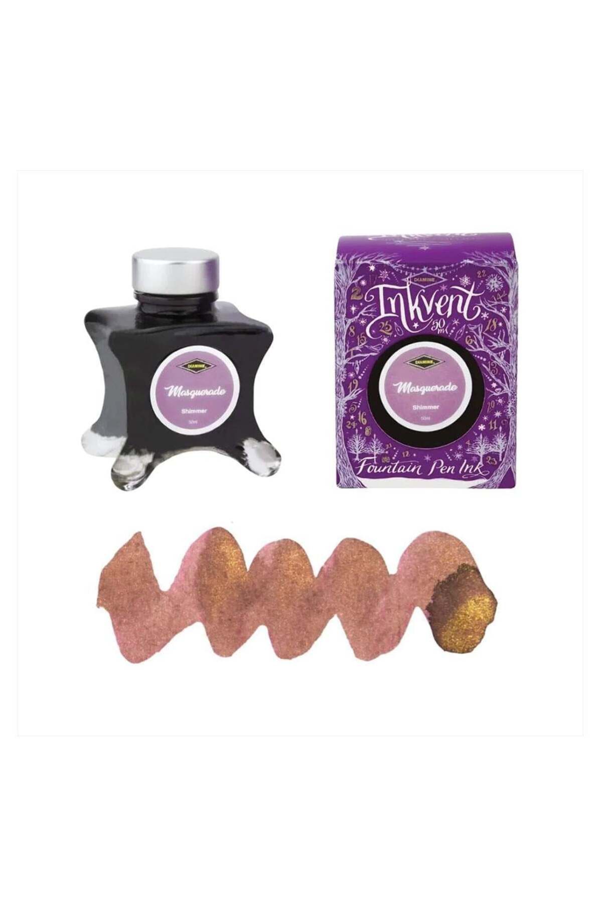 Diamine Inkvent Purple Collection Şişe Mürekkep 50 ml Masquerade
