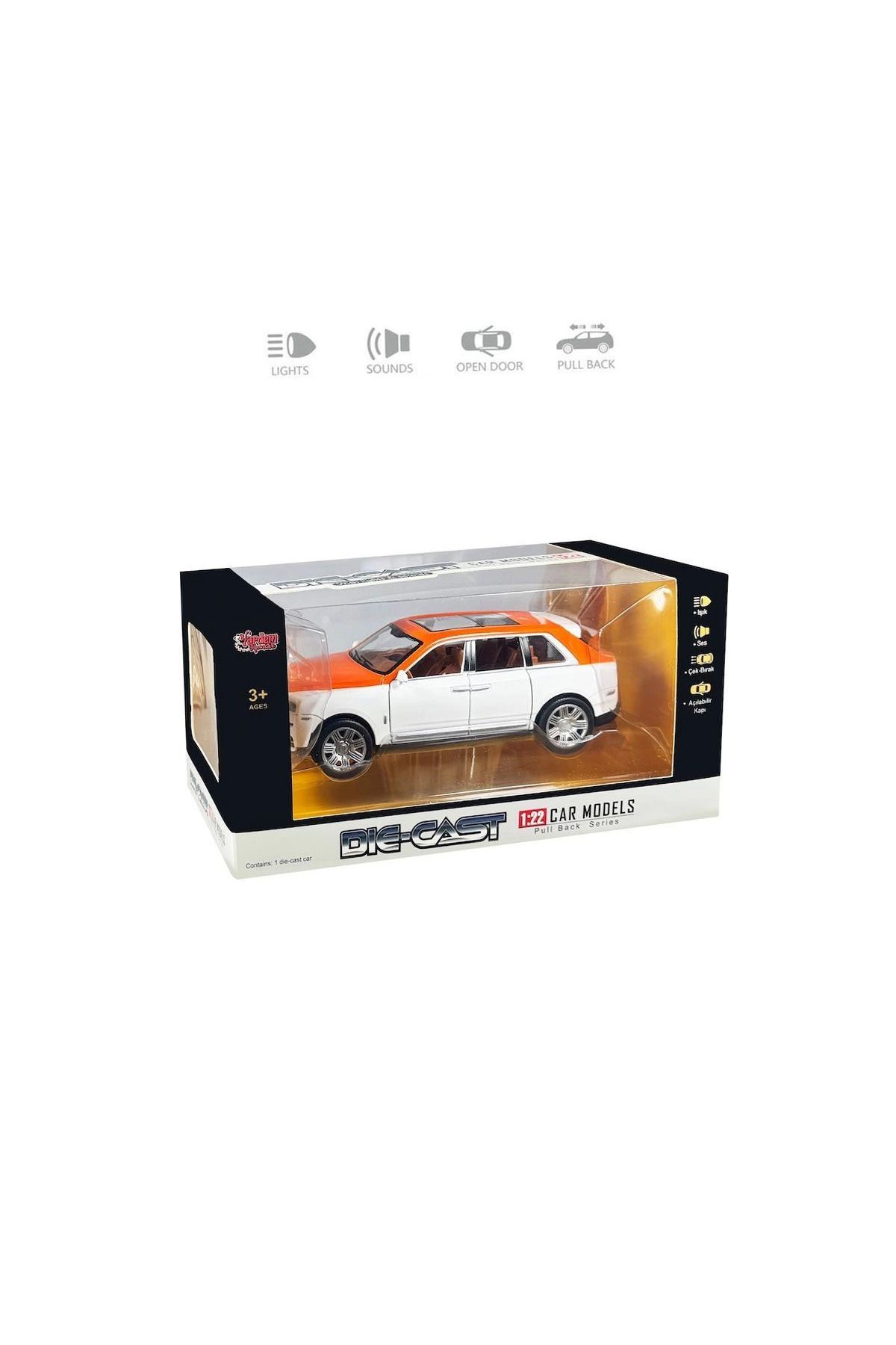 Emperium HCL806 Çek Bırak 1:22 Sesli ve Işıklı Metal Araba