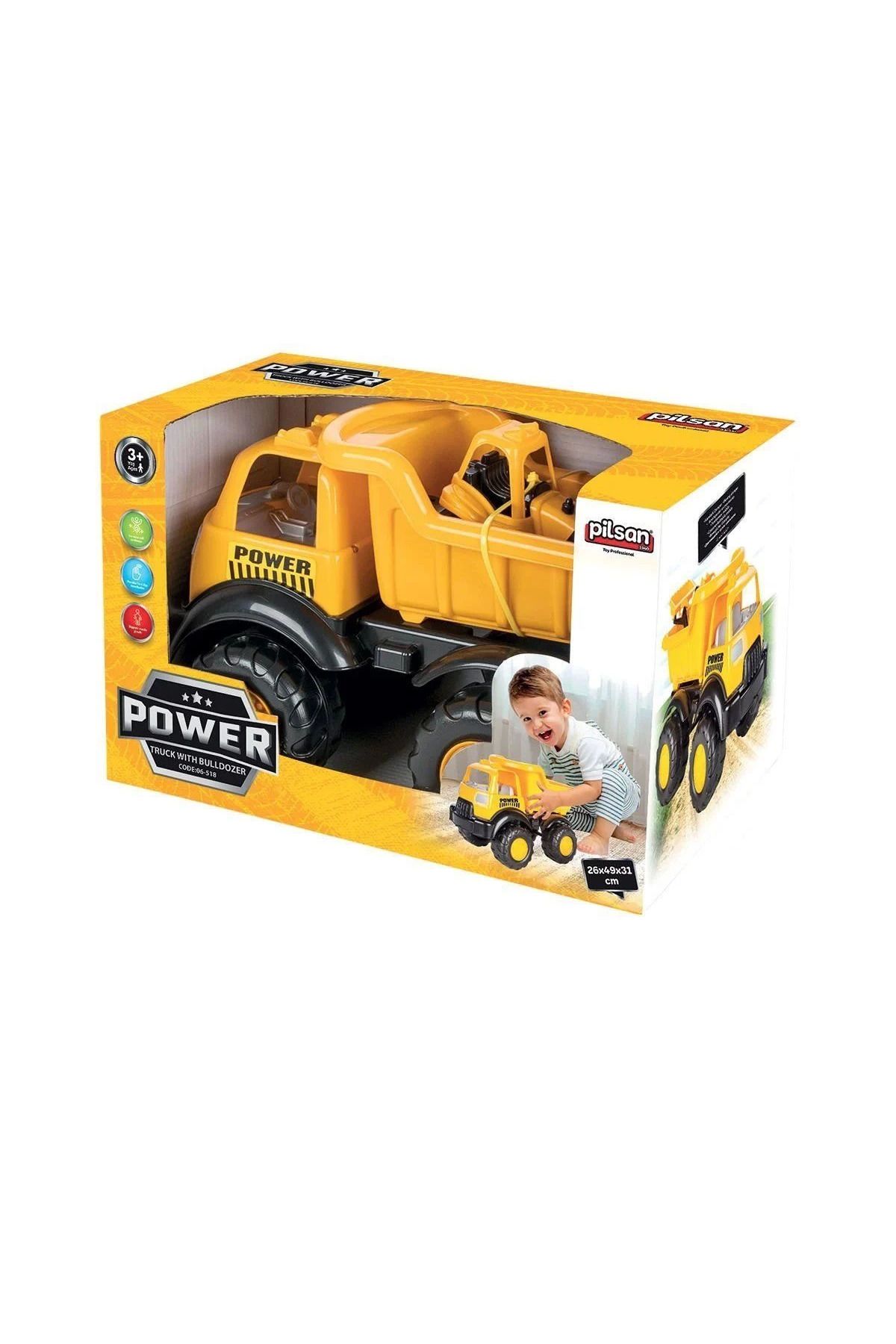 Emperium 06 518 Power İş Makineli Kamyon -Pilsan Oyuncak