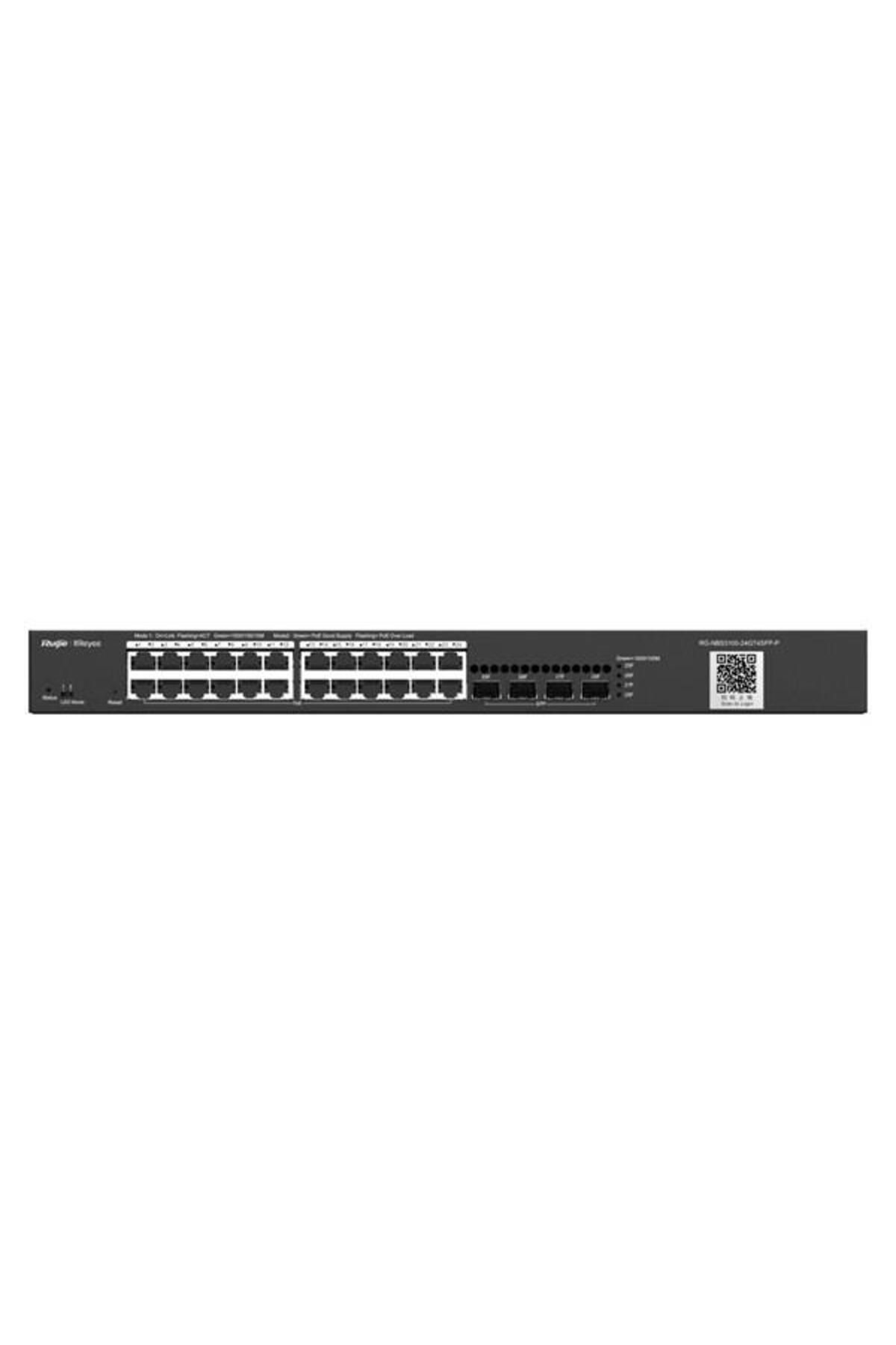 RUIJIE 24port REYEE RG-NBS3100-24GT4SFP-P GIGABIT 4-SFP 370W YÖNETİLEBİLİR POE SWITCH