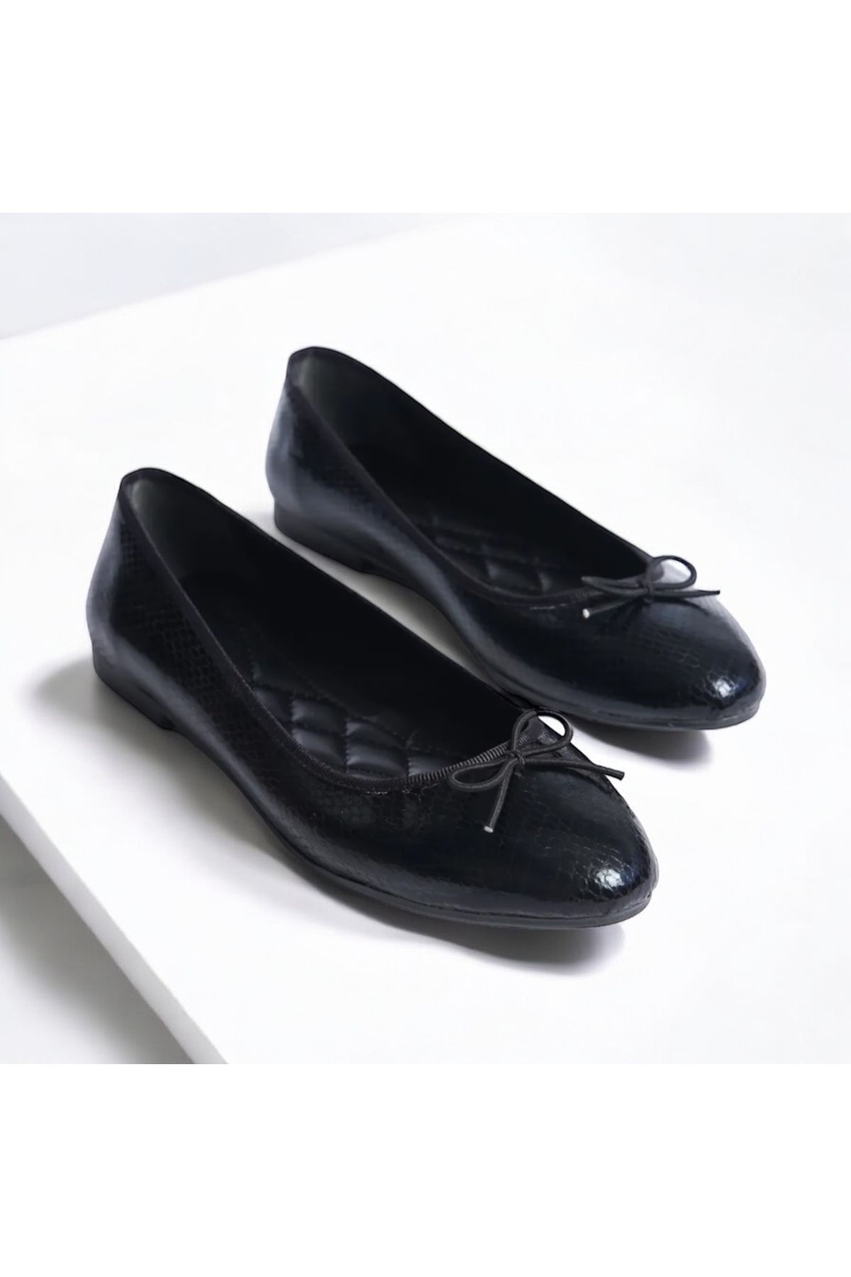 runa shoes Kroko Parlak Babet