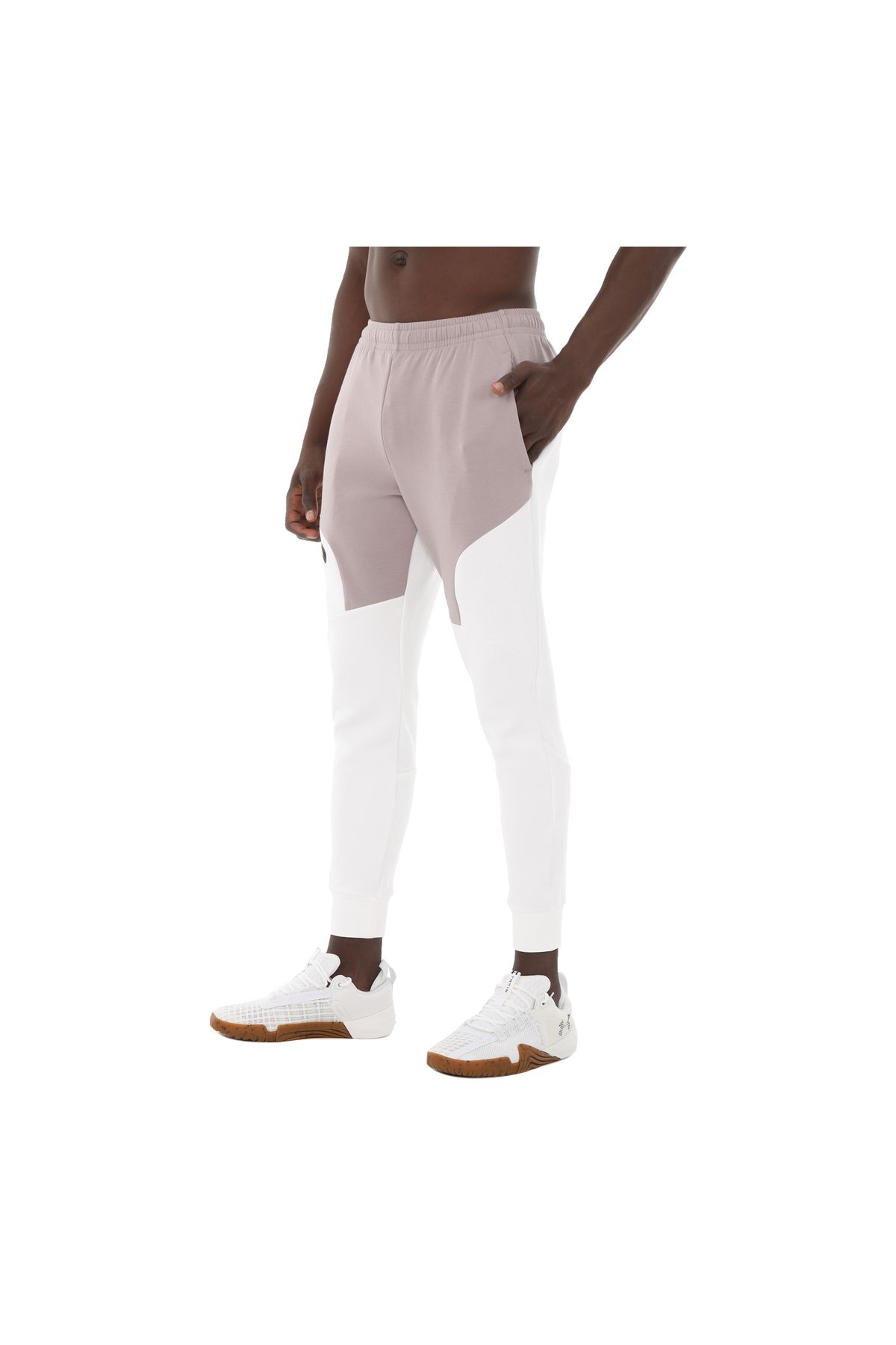 Under Armour A1389353-015-015 Under Armour Ua Unstoppable Flc Jgr Eu Erkek Eşofman Altı Beyaz