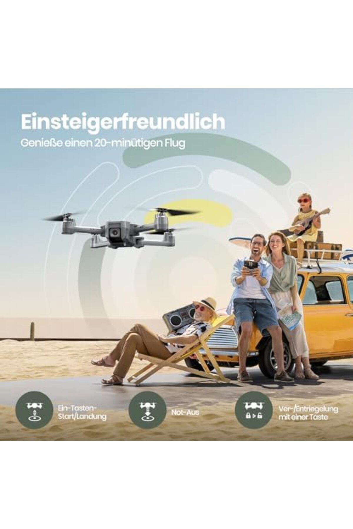 GPS-Holy Stone HS440D GPS Drone with 4K Camera for Beginners, 1 Battery for 20 Minutes of Flight, U 6