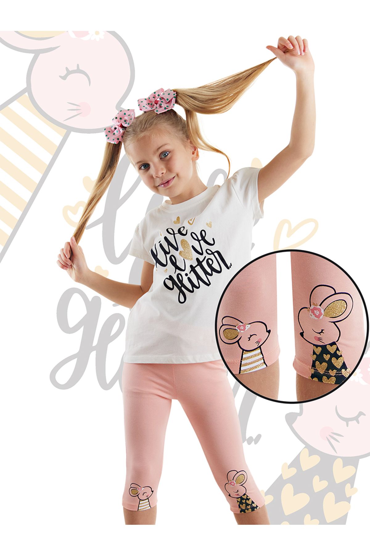 Denokids Uroczy Letni Zestaw T-shirt I Legginsy Myszka Dla Dziewczynki Kobieta - 6 years old