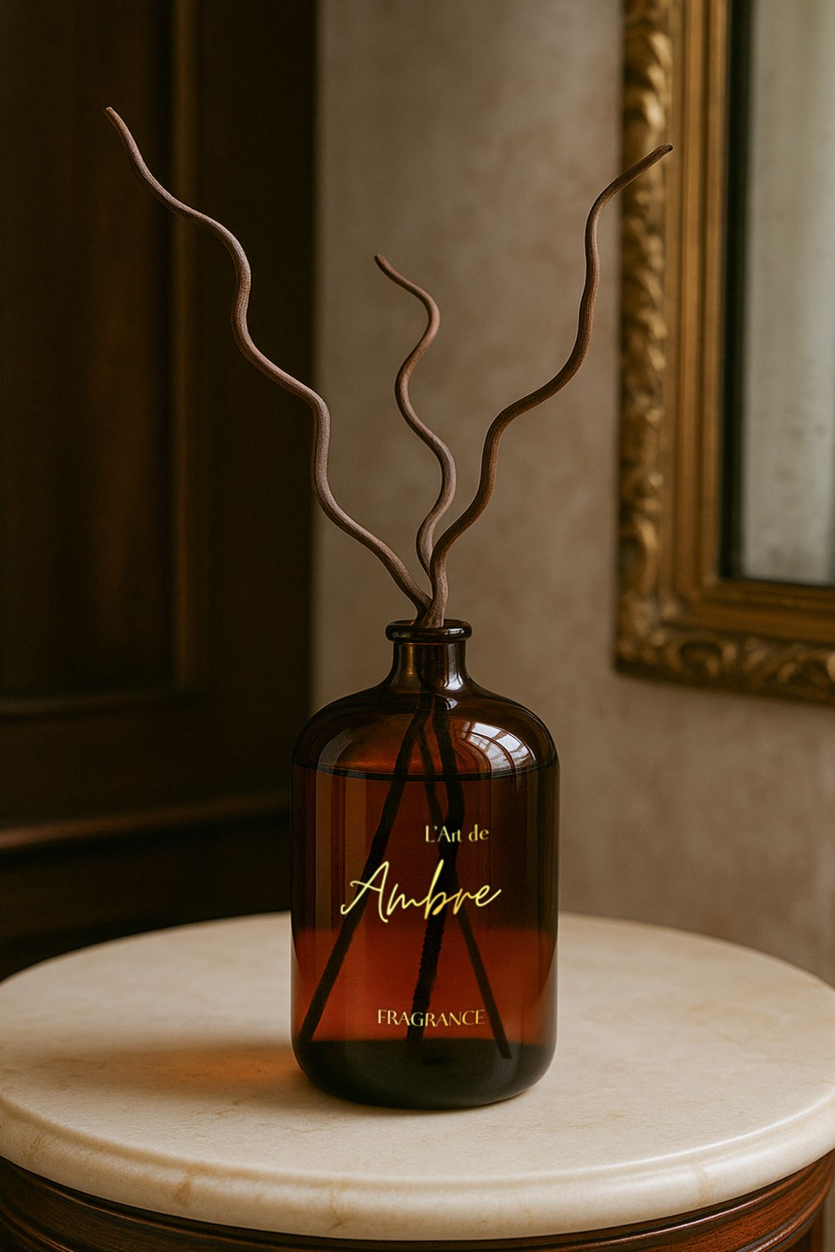 Bo Essences L’art de Ambre Oda Kokusu 250 ml – Amber Koleksiyon – %35 Esans – Dekoratif Ahşap Çubuklu