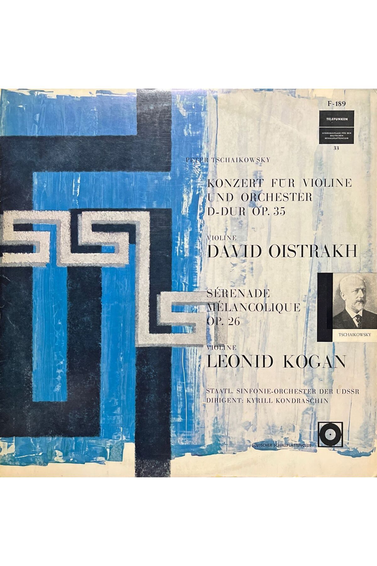 Plak İstasyonu Peter Tschaikovwsky David Oistrakh LP Plak