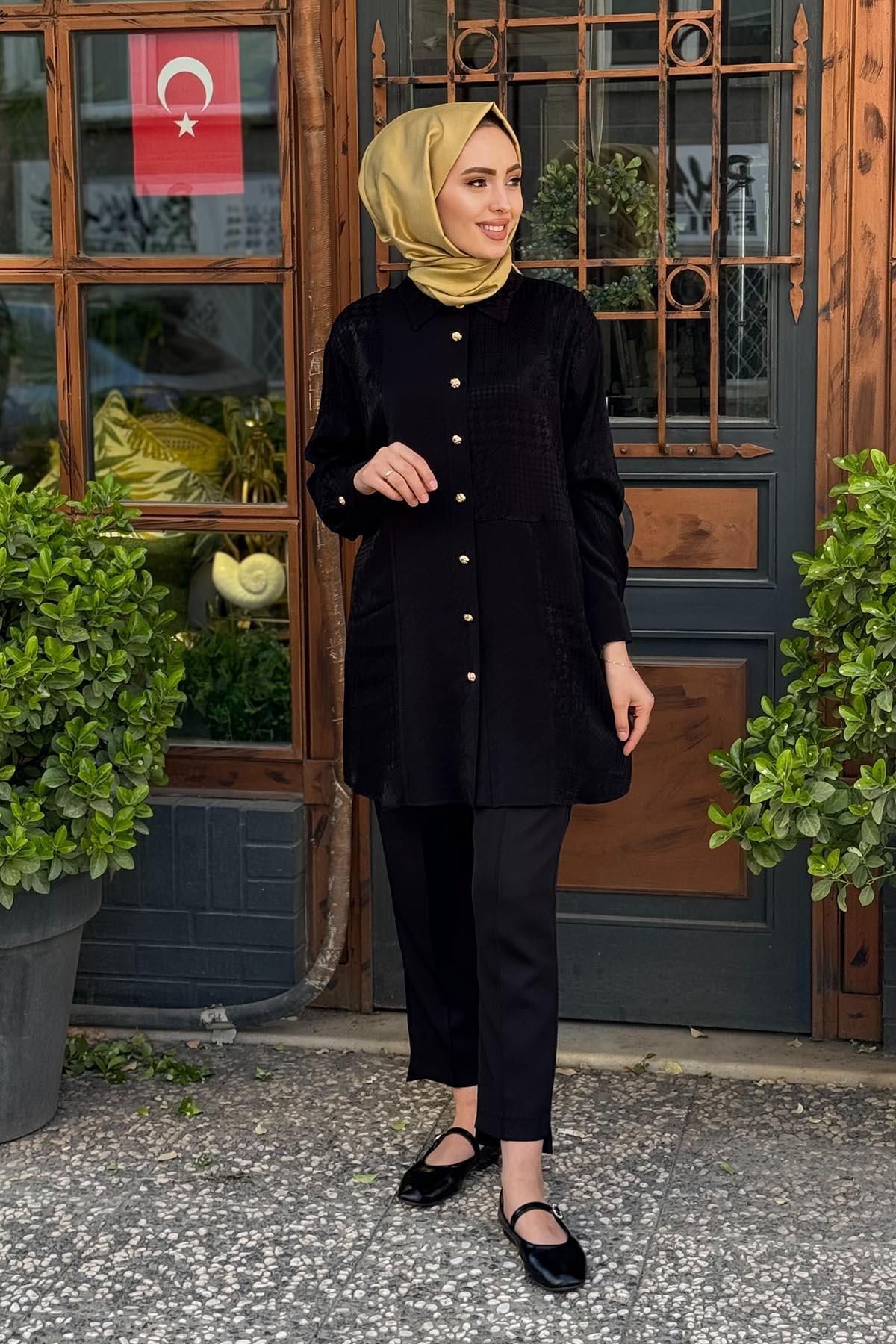 SEÇİL SCL Tunik 10002511211014 Siyah