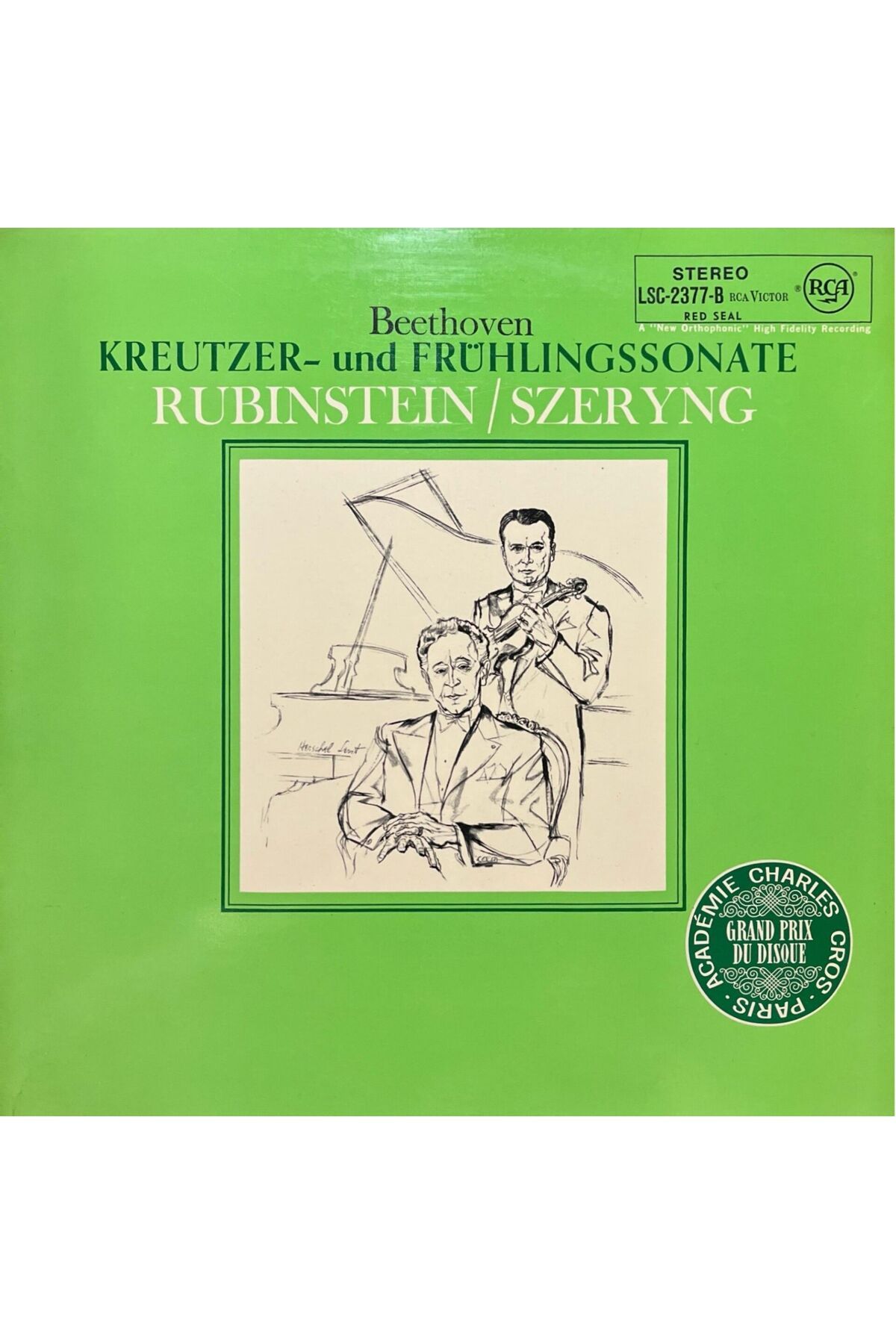 Plak İstasyonu Beethoven Rubinstein / Szeryng LP Plak