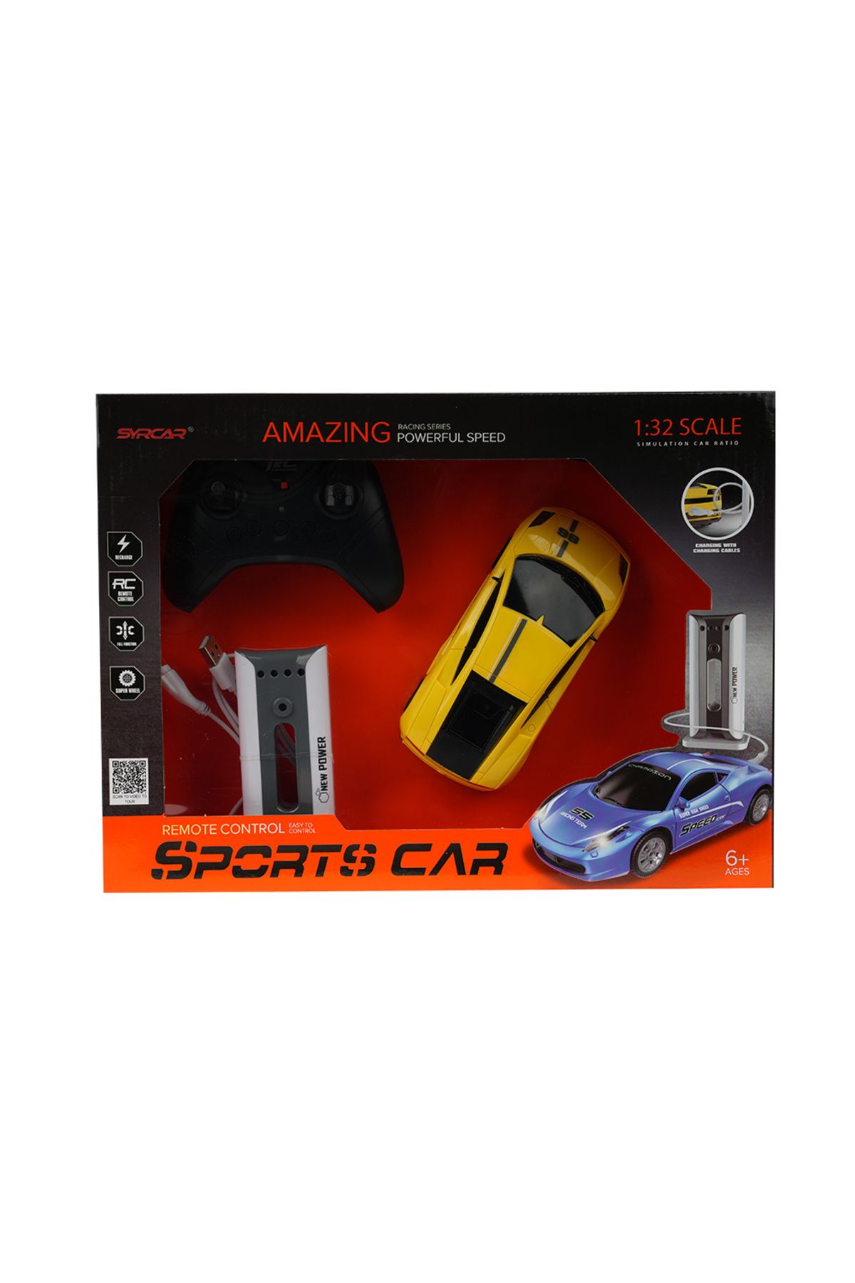 MEGA UZAKTAN KUMANDALI SPORTS CAR SARI