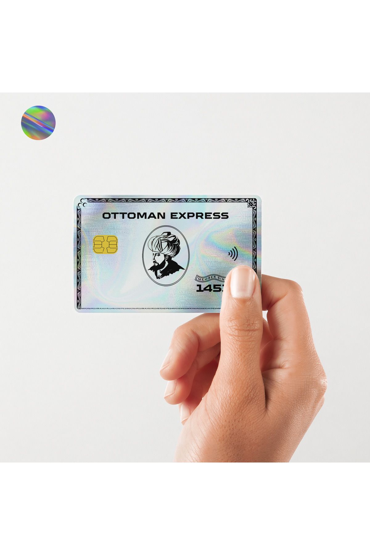 Huggy Craft OTTOMAN EXPRESS Kart Kaplama Hologramlı Sticker Kart Etiketi (Yüksek Kaliteli Baskı)