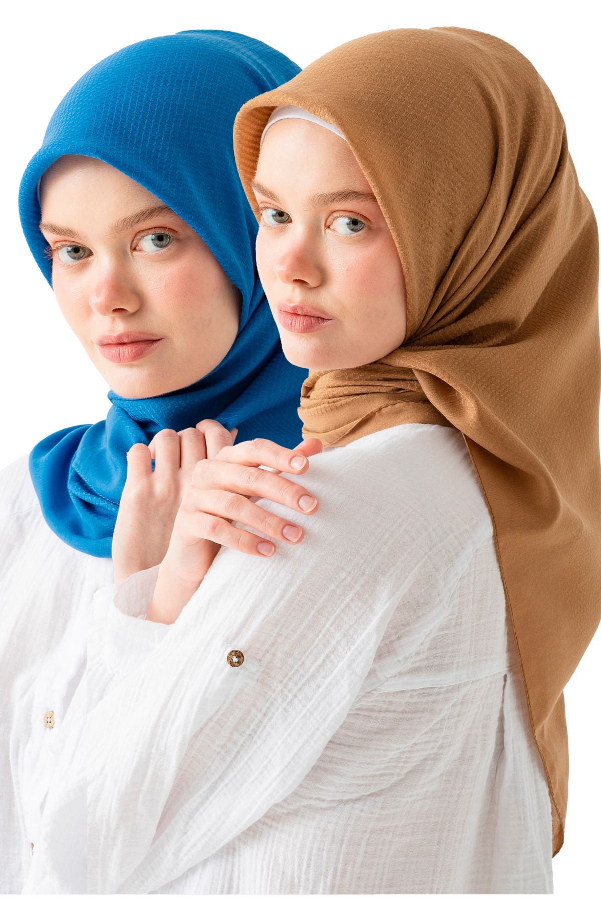 Wega Moda 2'li Pamuk Jakar Eşarp, Doğal Ve Şık Görünüm, Jakarlı Pamuk Eşarp, Soft Pamuk Eşarp.
