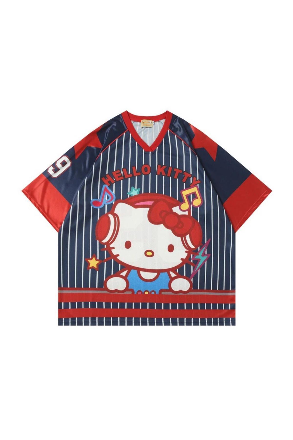 Touz Moda Kitty Detail Jersey Forma T-shirt