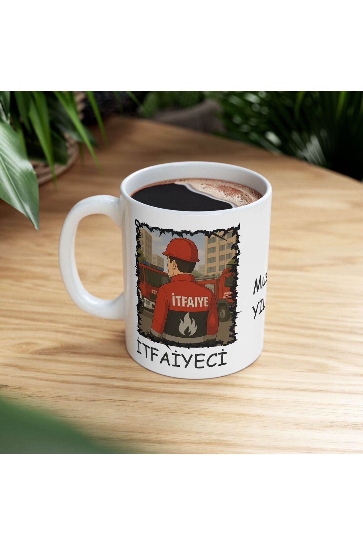 sıradışıhediyem kişiye özel itfaiyeci kupa bardak itfaiye personeli kupa arkadaşa hediye