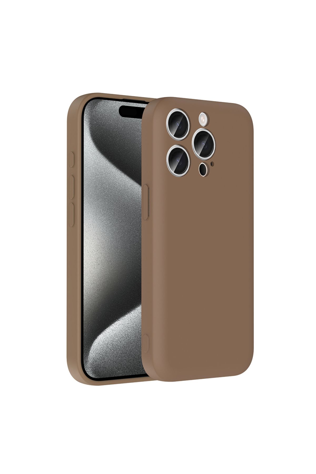 Ummeslem Apple iPhone 15 Pro Cep Telefonu için Uyumlu Kılıf Kamera Korumalı Kartlık Hazneli Vitra Kapak