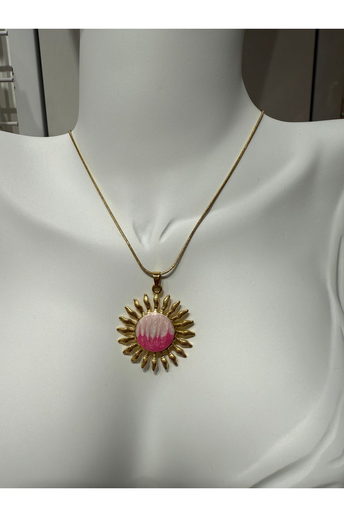 My violet accesorize MİNELİ GÜNEŞ KOLYE ÇELİK