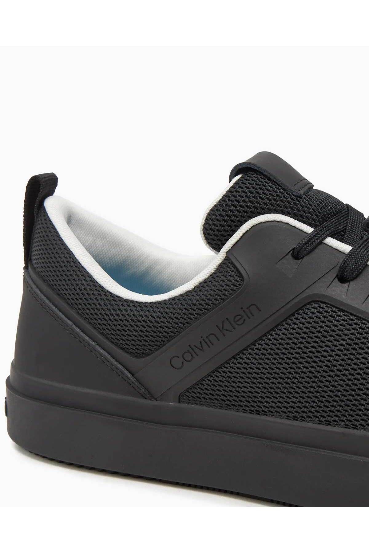اسنیکر مشکی مردانه HM0HM01488 پایین سیاه و سفید Calvin Klein