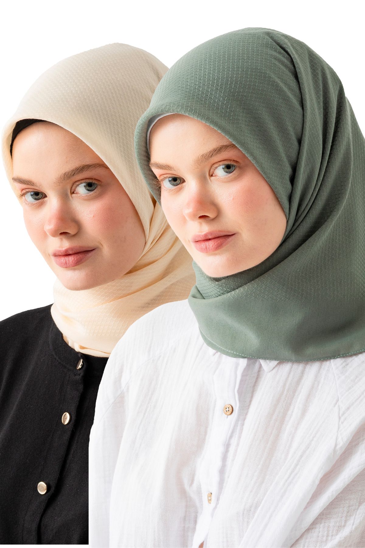 Wega Moda 2'li Pamuk Jakar Eşarp, Doğal Ve Şık Görünüm, Jakarlı Pamuk Eşarp, Soft Pamuk Eşarp.