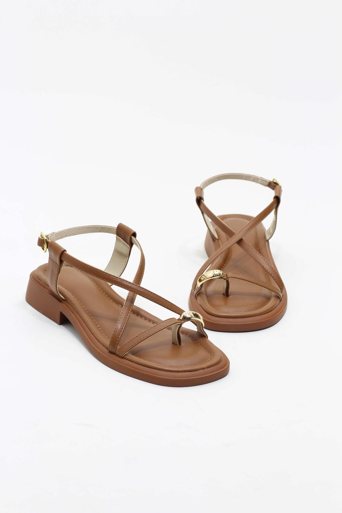 lizel BRADLEY TABA RENK KADIN SANDALET