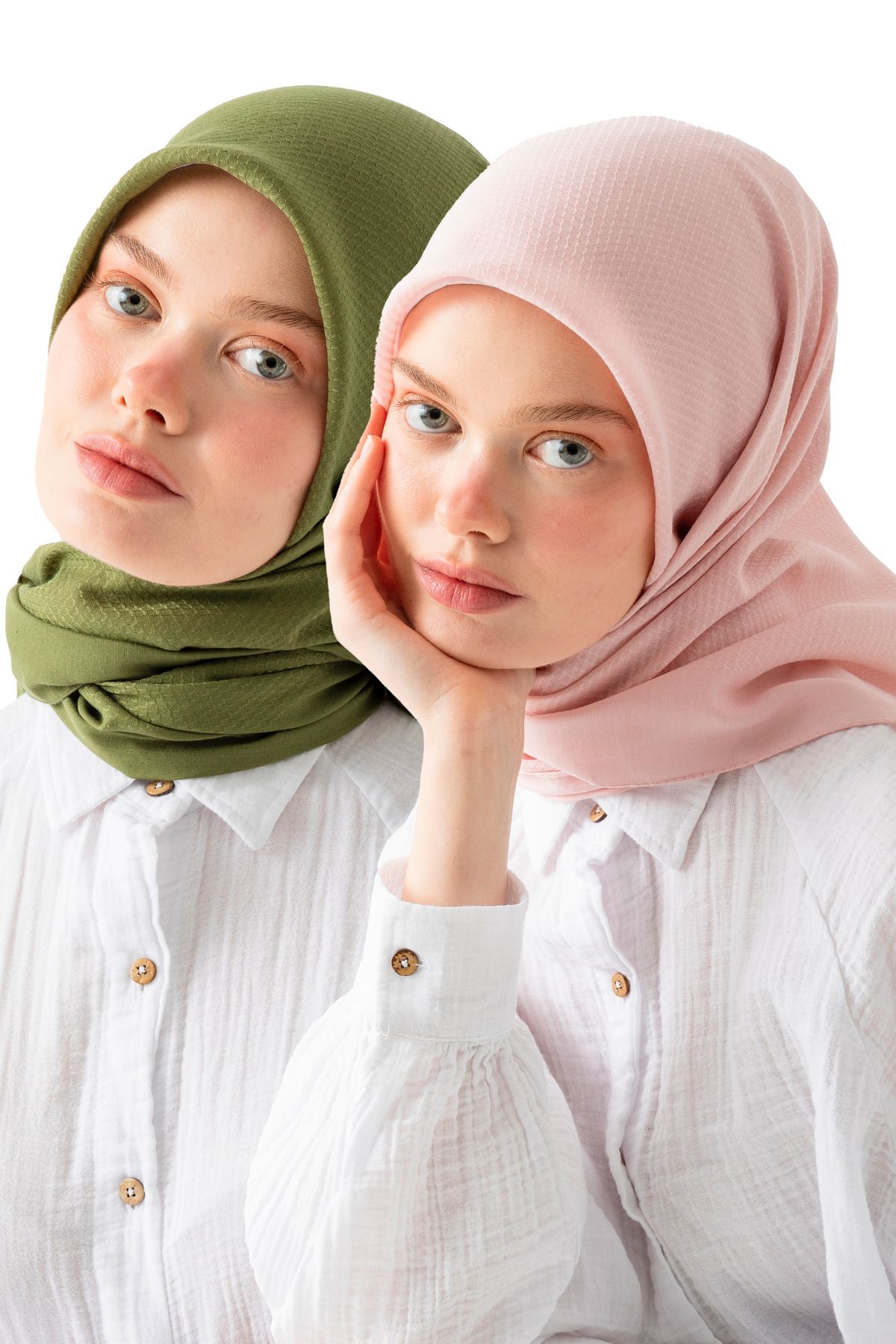 Wega Moda 2'li Pamuk Jakar Eşarp, Doğal Ve Şık Görünüm, Jakarlı Pamuk Eşarp, Soft Pamuk Eşarp.