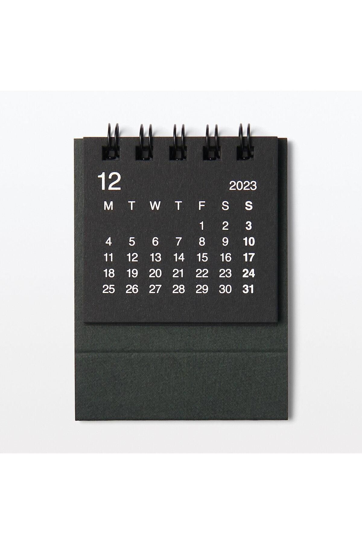 Muji Dec. 2023 - Dec. 2024 Masaüstü Mini Takvim Siyah
