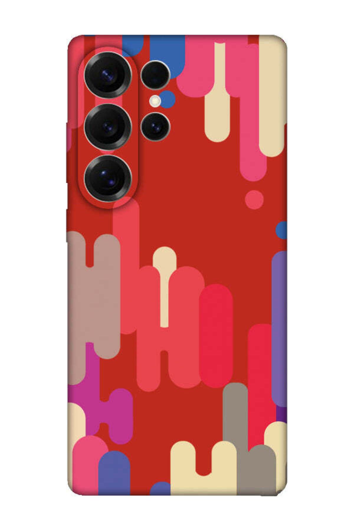 frondcase Samsung S25 Ultra Pop Art Kırmızı Telefon Kılıfı