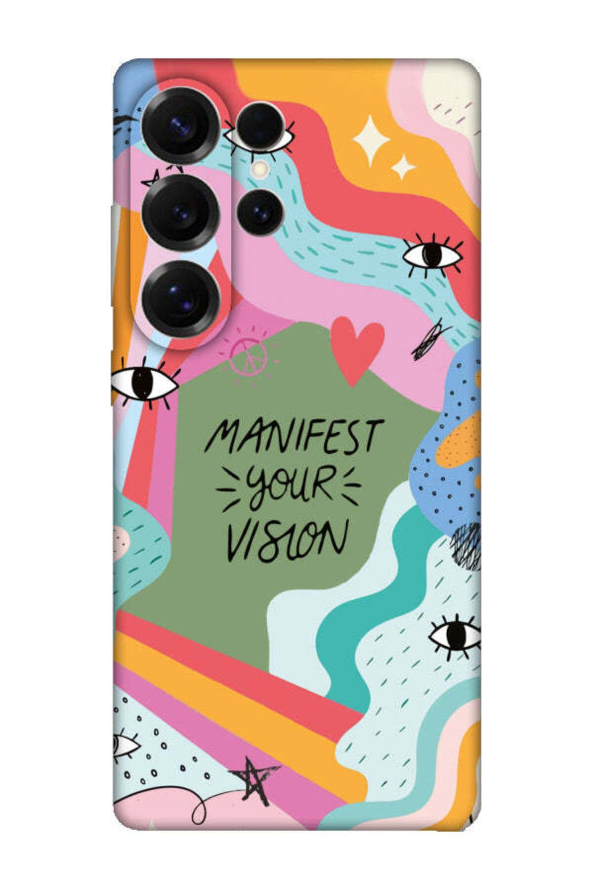 frondcase Samsung S25 Ultra Manifest Your Vision Yeşil Telefon Kılıfı