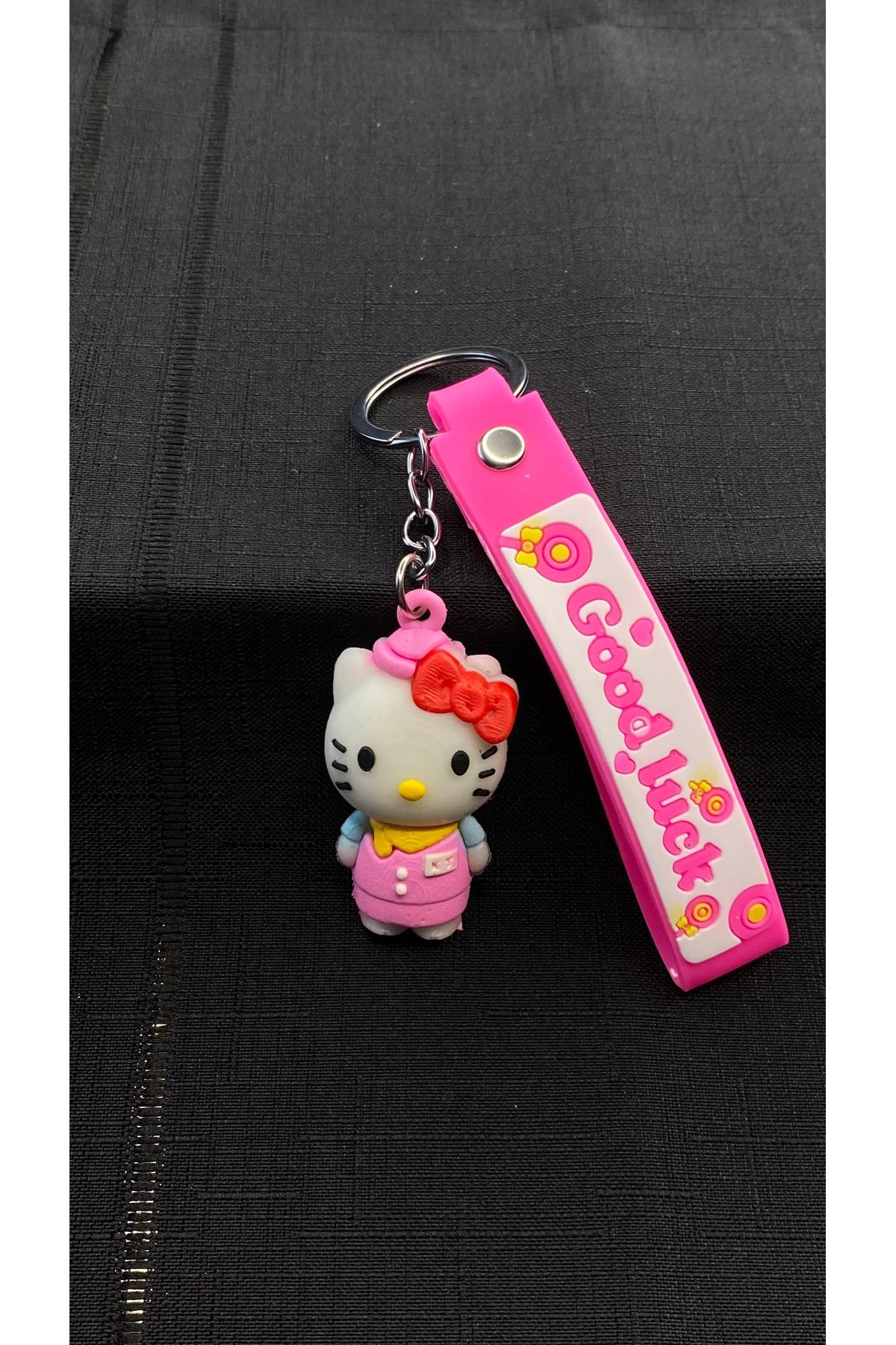 GLOWVİA AKSESUAR Hello Kitty 3D Silikon Anahtarlık 3lü Hediyelik & Çanta Aksesuarı