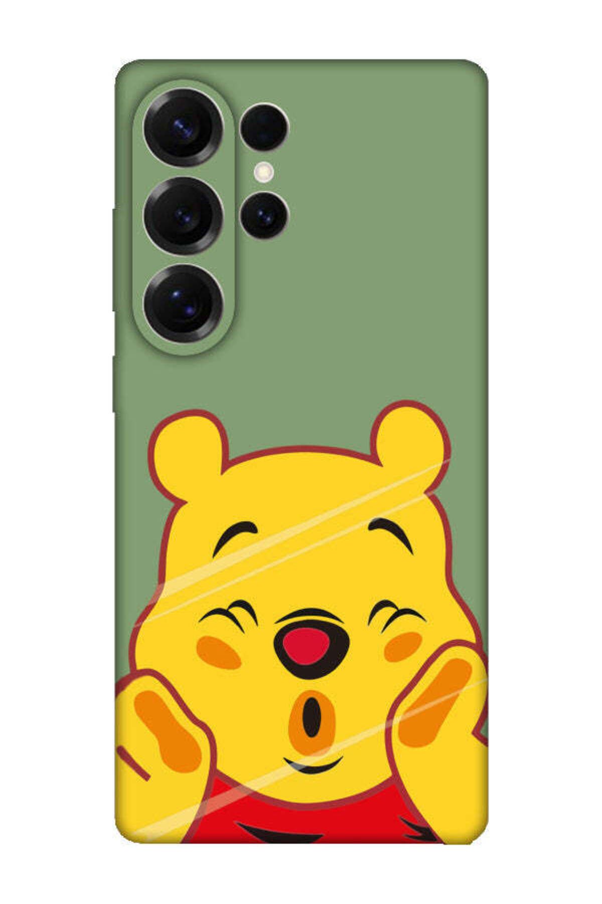 frondcase Samsung S25 Ultra Winnie The Pooh Yeşil Telefon Kılıfı