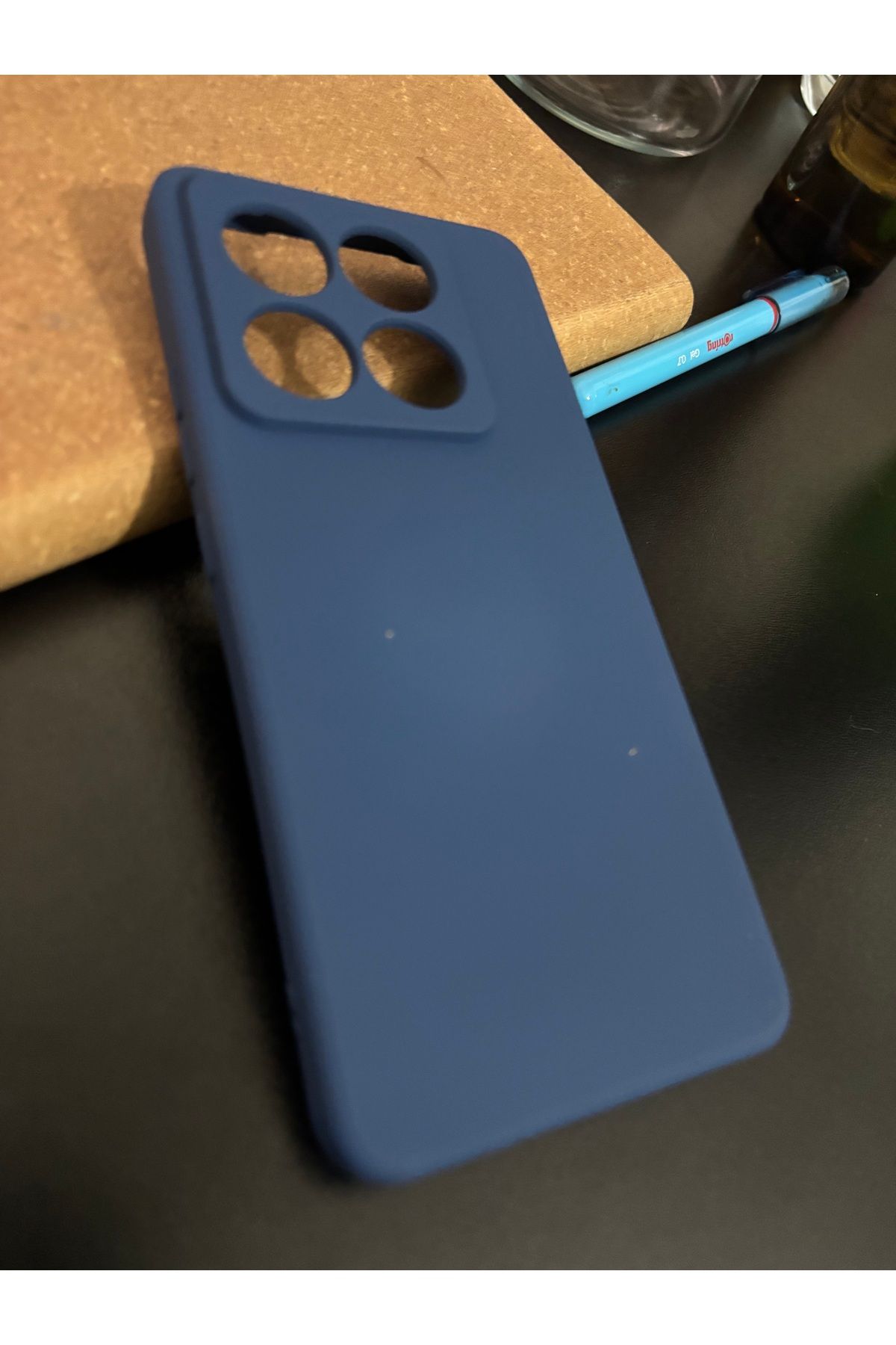 Store Xiaomi Redmi Note 14 Pro Kılıf PRL Biye Silikon - Mavi