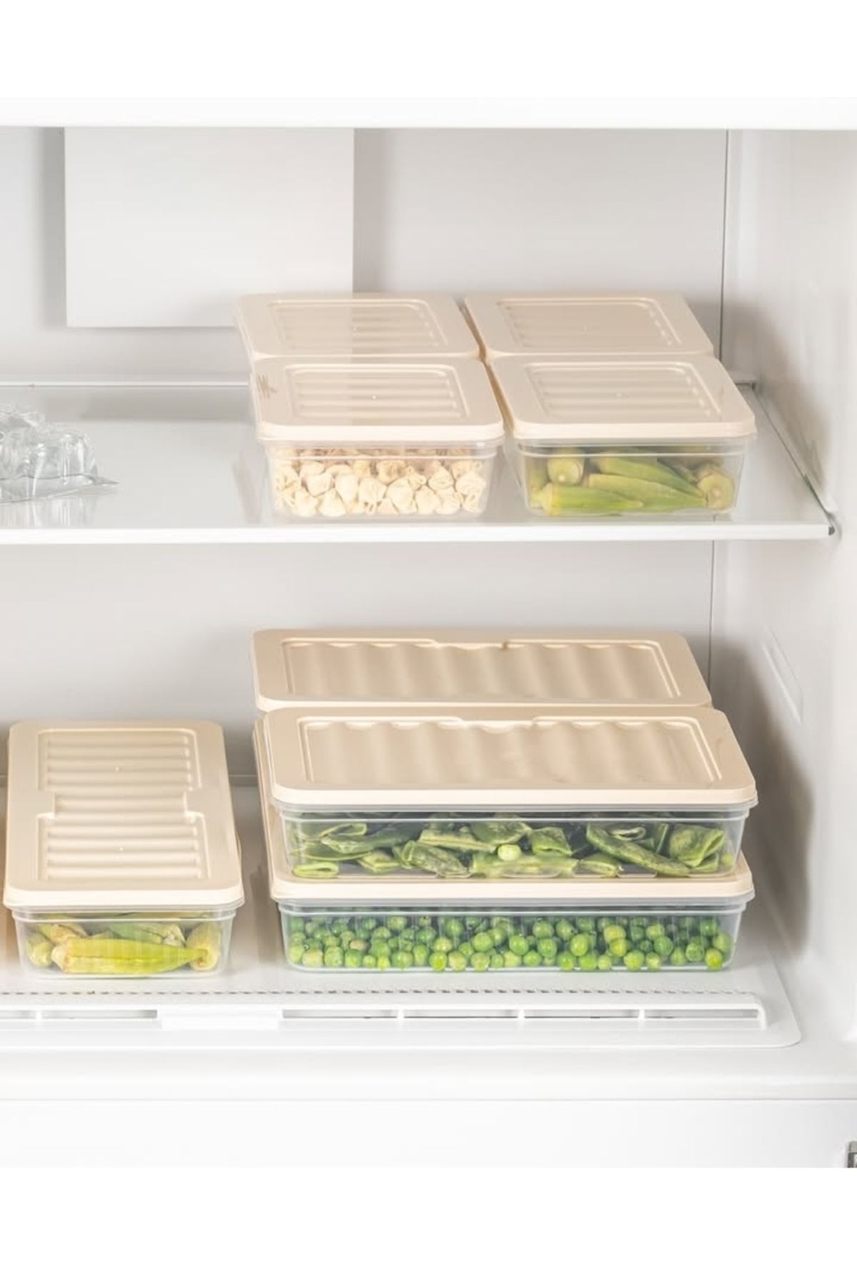 VİZYON-Horizontal Lid Refrigerator Diffuse Storage Container Refrigerator Organizer Microwave Container 6