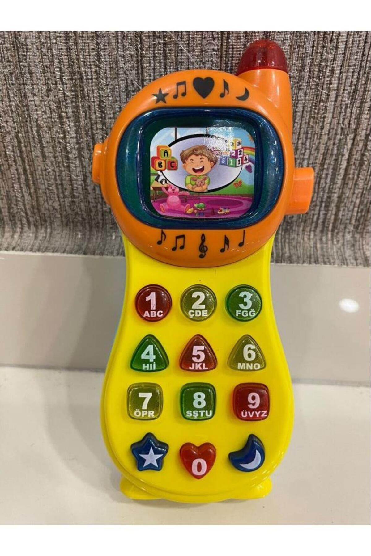 abnturk 1 Adet Türkçe Konuşan Eğitici Işıklı Ve Sesli Neşeli Telefon