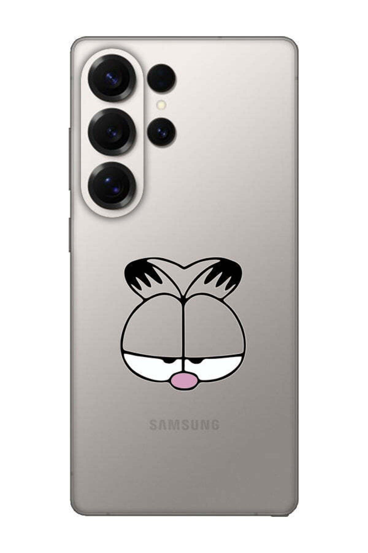 frondcase Samsung S25 Ultra Garfield Şeffaf Telefon Kılıfı