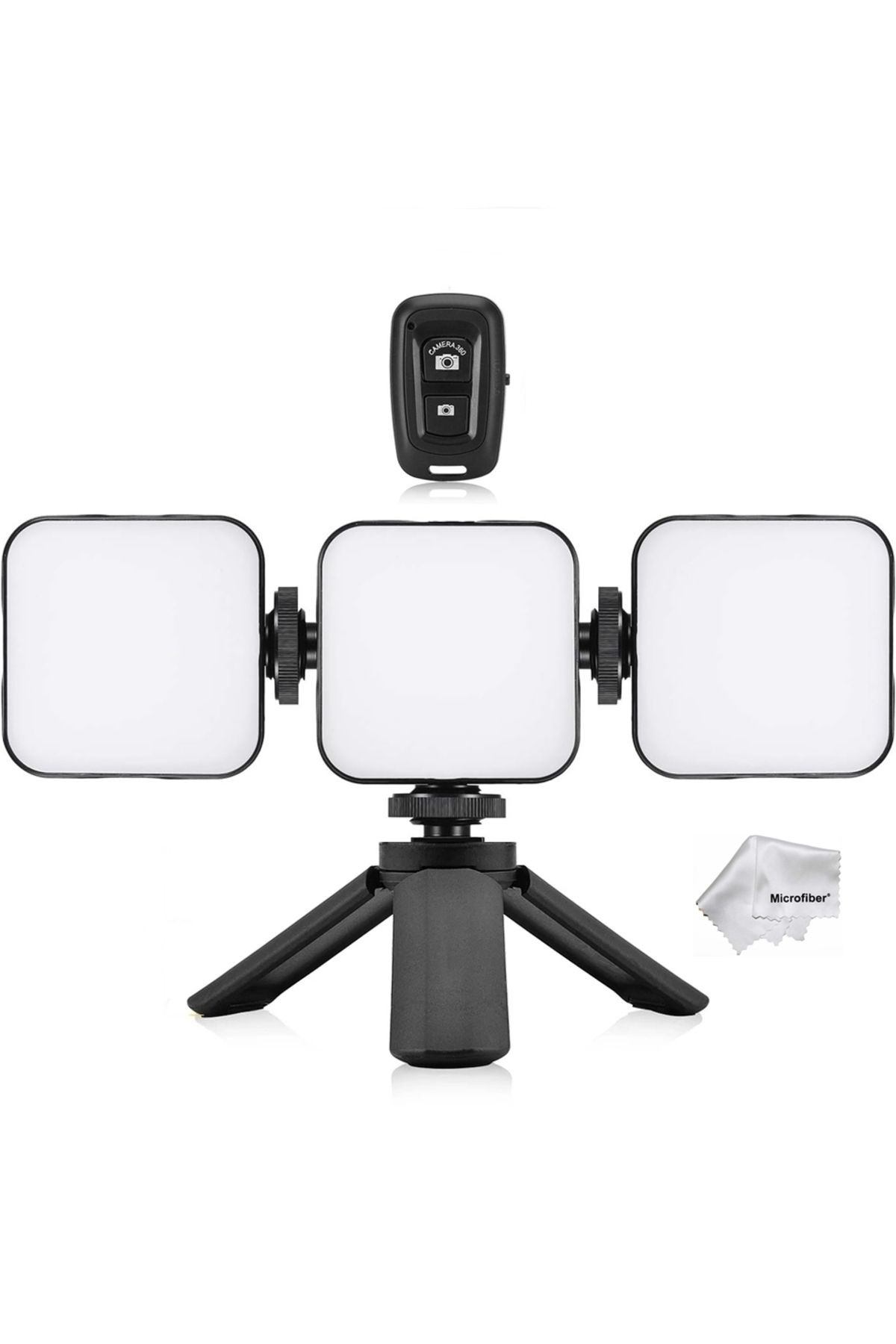 AZT Puluz PU529B 3x 64 Led Light 5w 800 Lümen Sürekli Işık Mini Tripod ve Kumanda