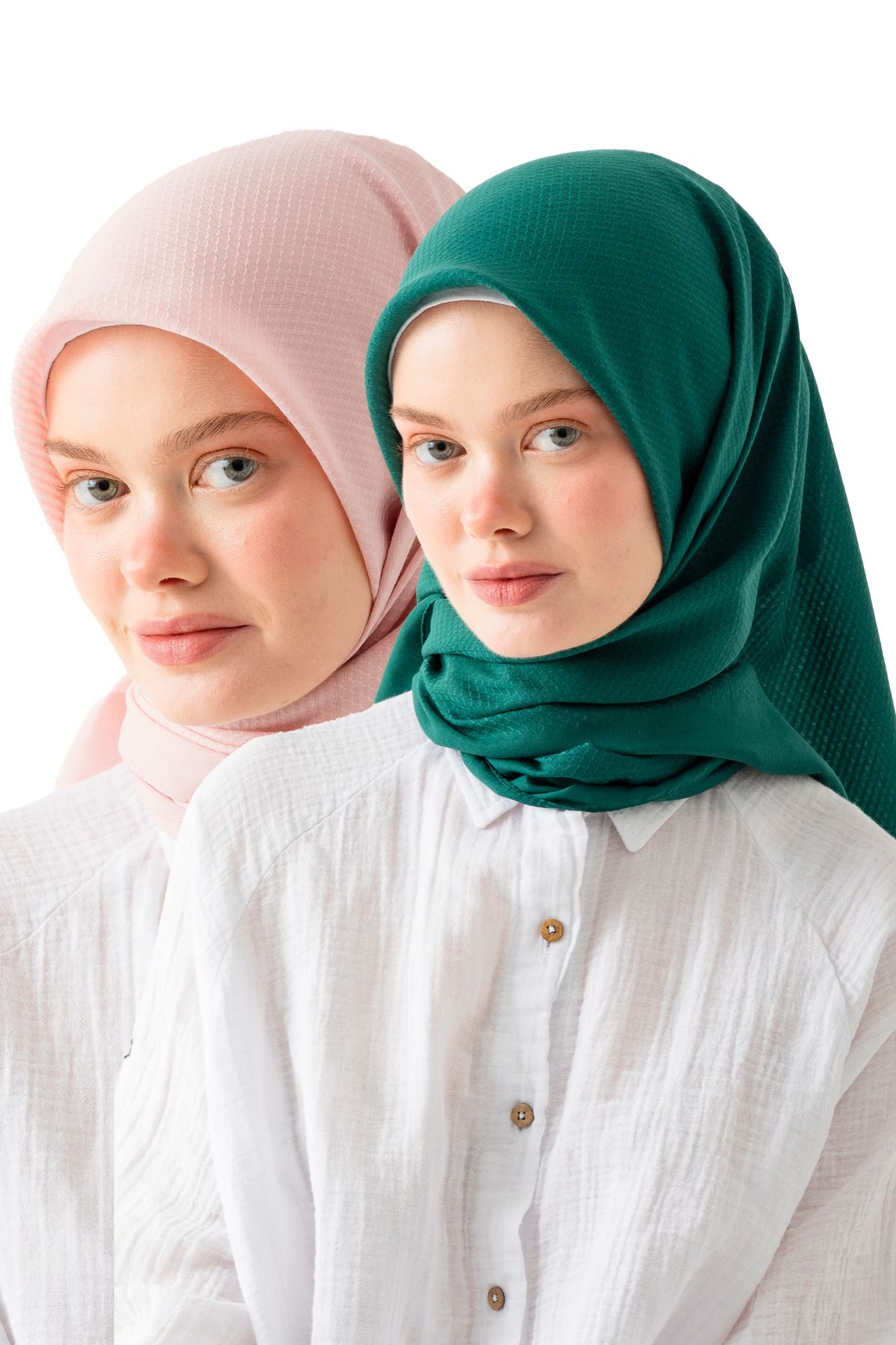Wega Moda 2'li Pamuk Jakar Eşarp, Doğal Ve Şık Görünüm, Jakarlı Pamuk Eşarp, Soft Pamuk Eşarp.