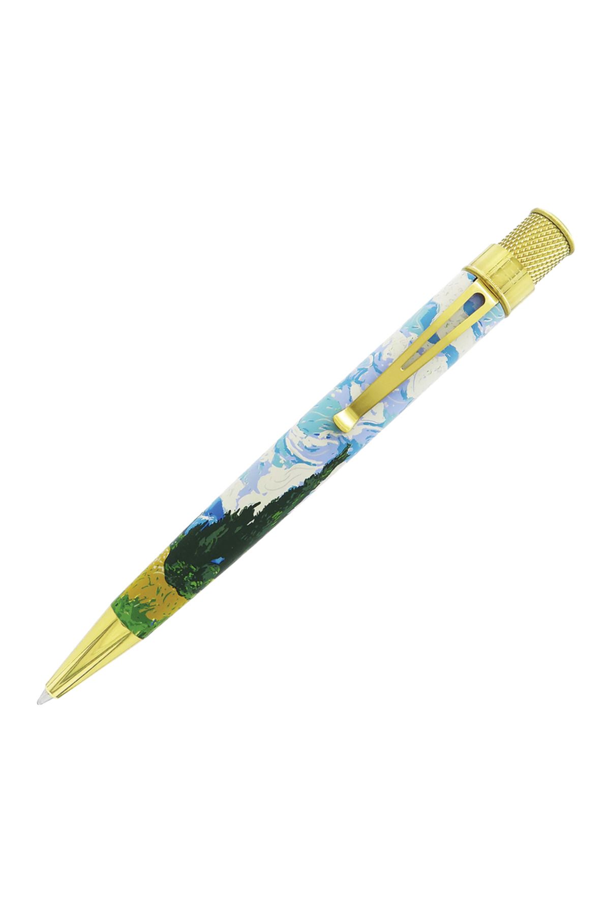 Retro 51 The MET - Van Gogh Wheat Fields & Cypresses Roller Kalem