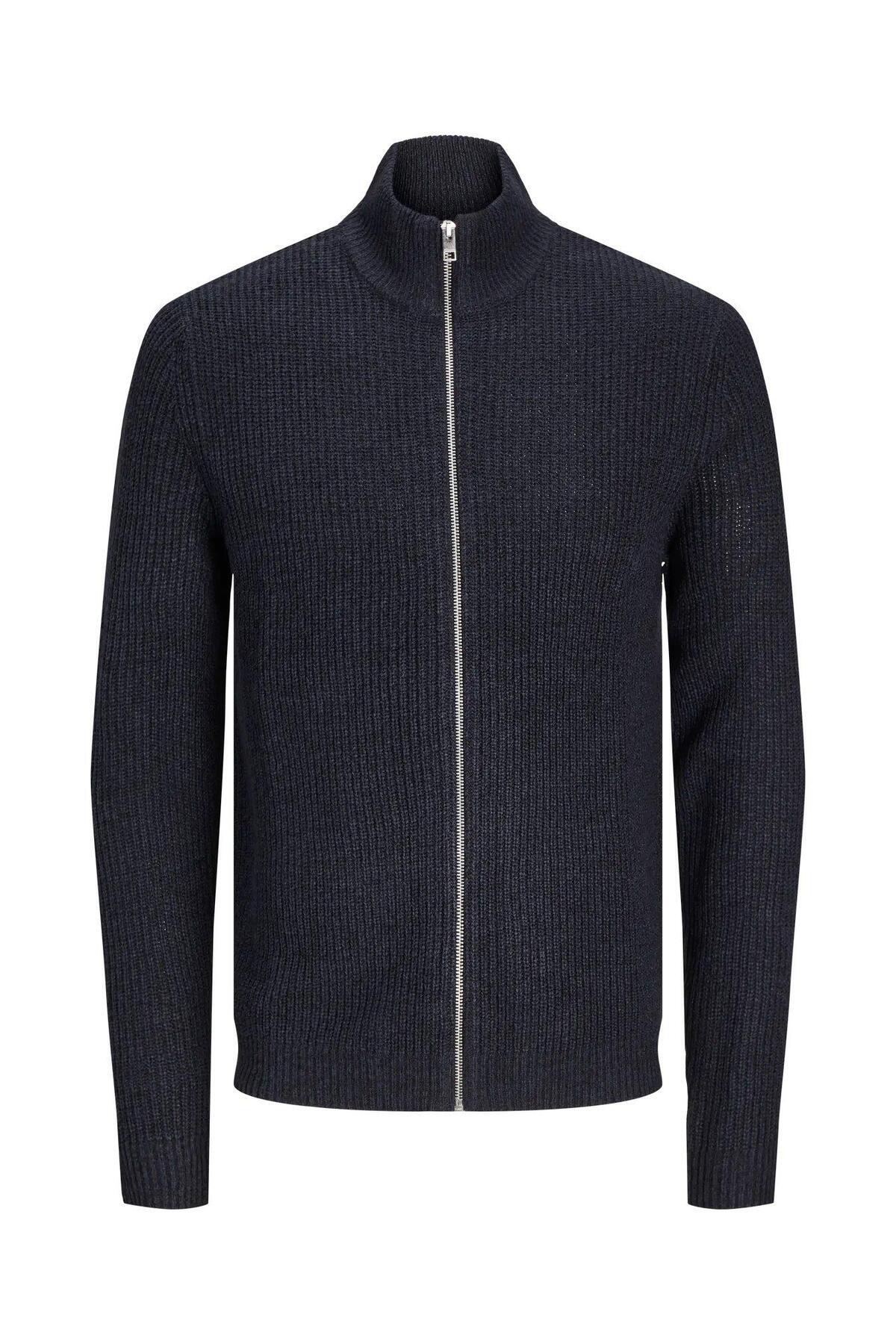 ژاکت کشی مردانه راسته آستین بلند | جک اند جونز Jack & Jones 12257483-NA - تصویر 3