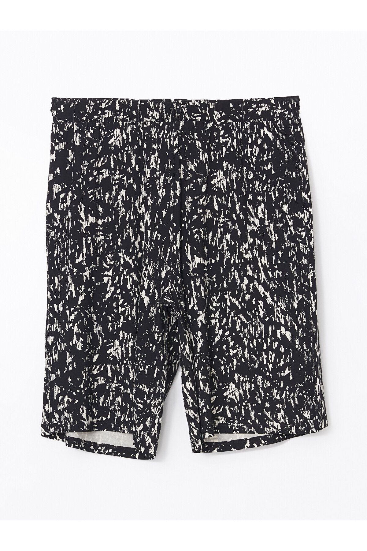 LC Waikiki-Patterned Women's Shorts with Elastic Waist 5