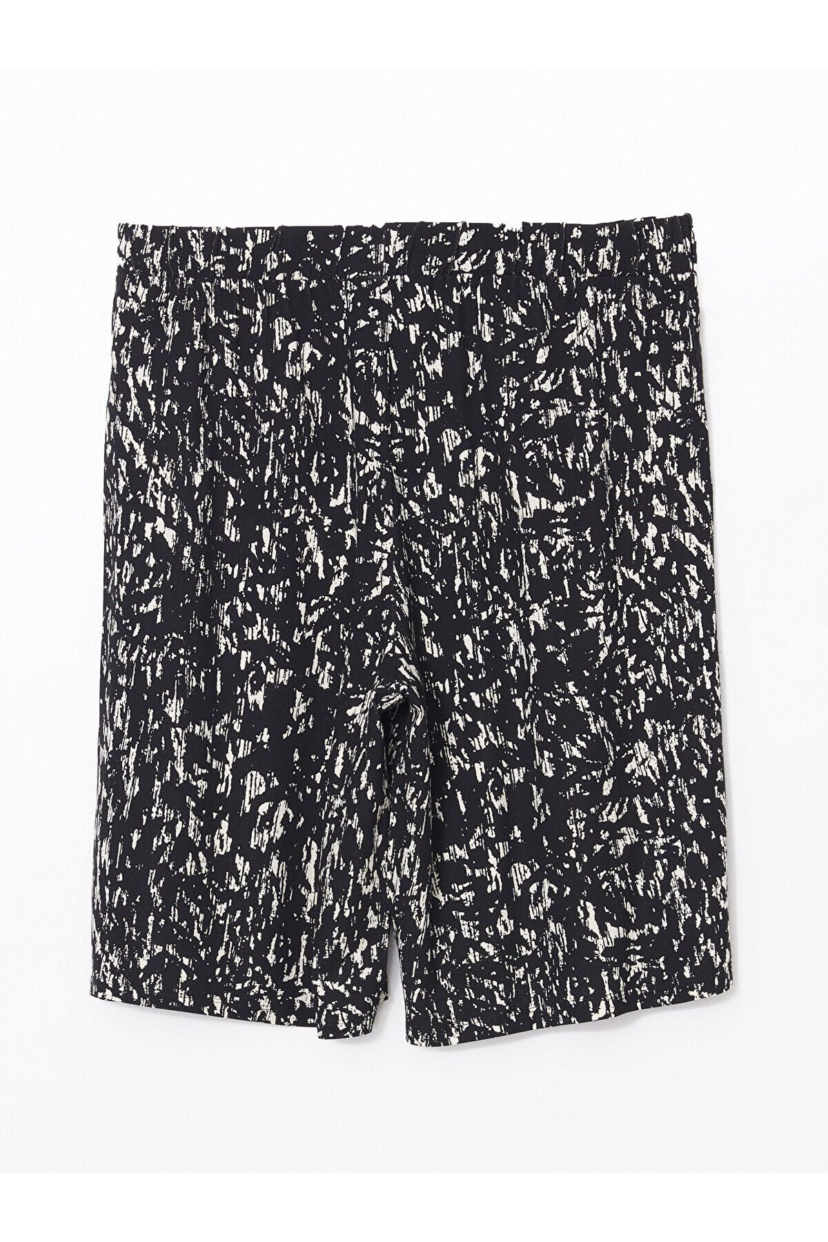LC Waikiki-Patterned Women's Shorts with Elastic Waist 6