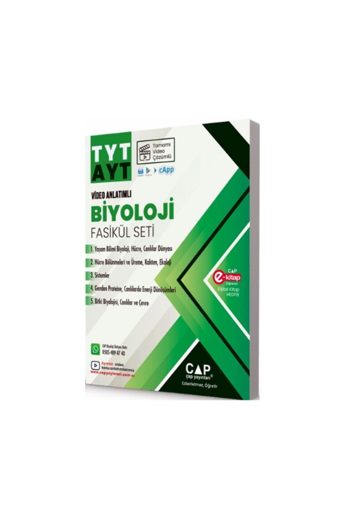 Yargı Yayınları 2025 çap tyt ayt biyoloji fasikül set