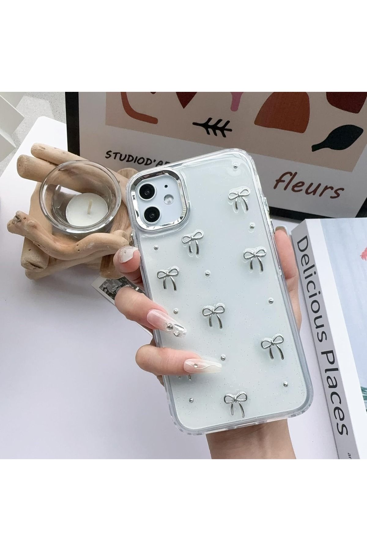 CPSTORE Iphone 11 PRO Uyumlu Mini Fiyonk Oyuncak Tasarımlı Esnek Silikon Kılıf