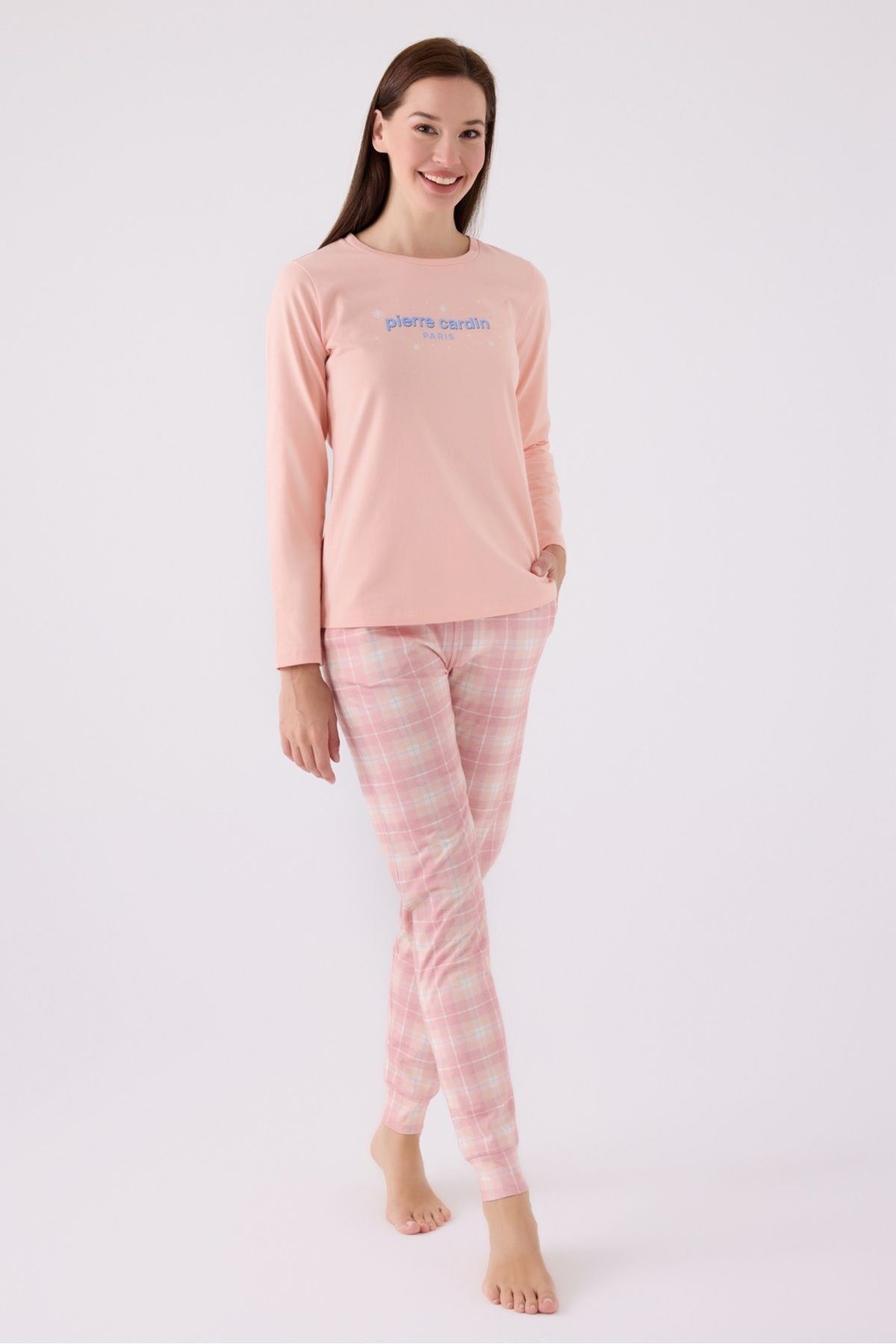 Pierre Cardin İkili Pijama Takım Açık Somon - Süprem - 2 Li Takım
