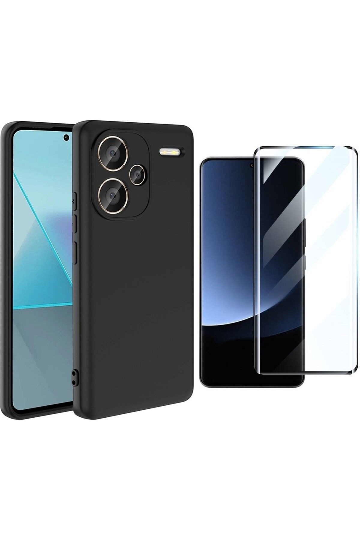 Vendas Xiaomi Redmi Note 13 Pro Plus 5G Kılıf Zore Mara Lansman Kapak + Polymer Nano Ekran Koruyucu